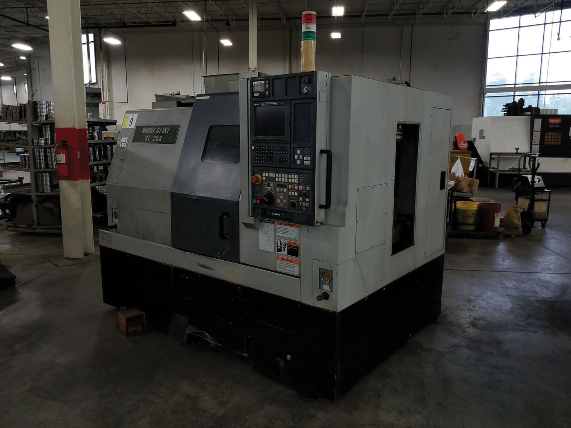 1996 MORI-SEIKI SL-253BMC CNC LATHE, S/N SL250BG2641, 10-HEAD HORIZONTAL TURRET CHUCK, 10-TURRET - Image 4 of 12