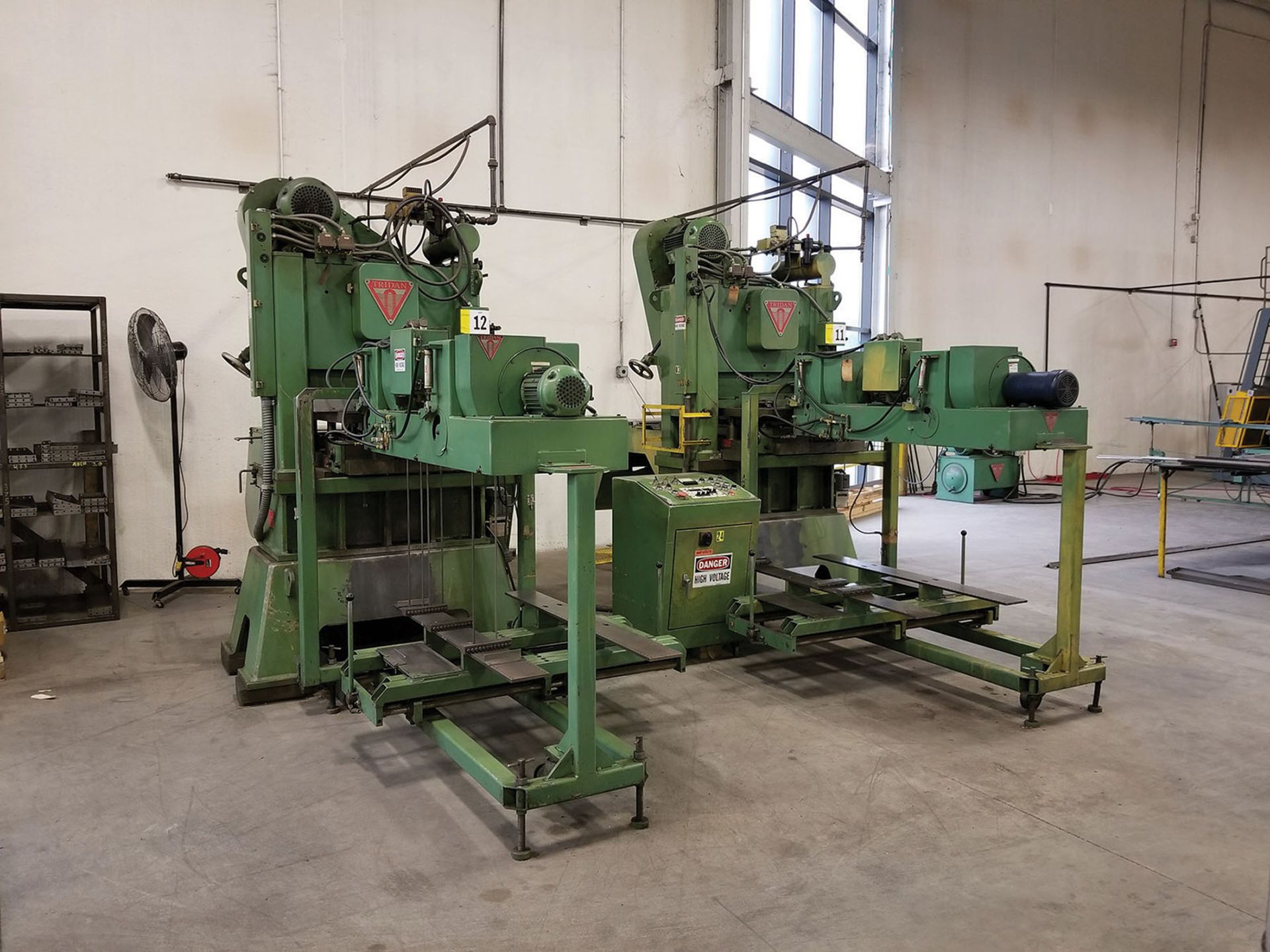 TRIDAN FINN MACHINE, MODEL RL B45E-30-22-4, S/N 98254, INTEGRATED COIL REEL, TRIDAN TUBE BLOWER /