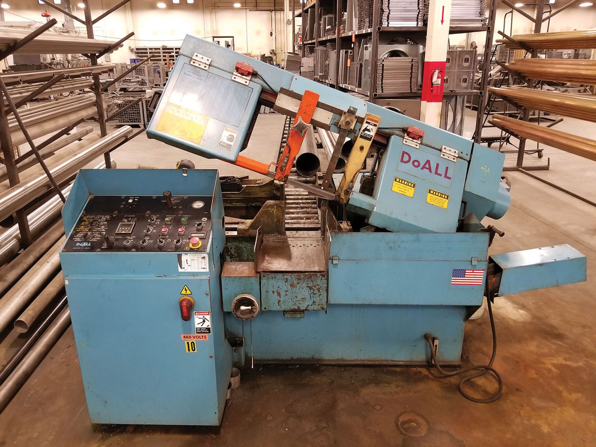 DOALL C-305 A AUTOMATIC HORIZONTAL BAND SAW, S/N 534-00314, 12' BAND LENGTH, LIMIT SWITCH & - Image 3 of 13