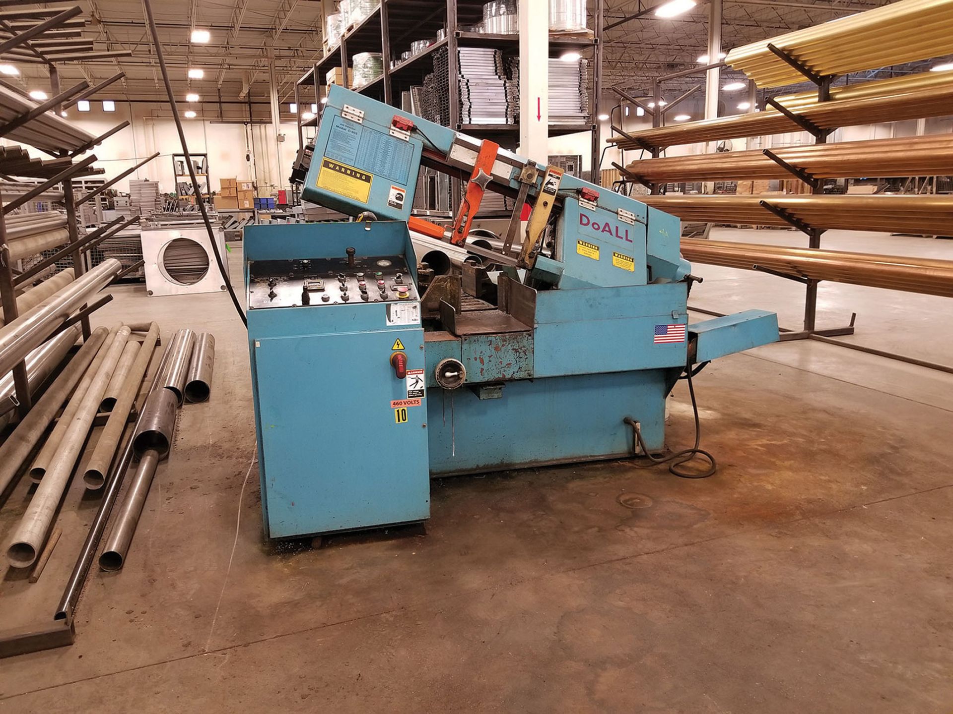 DOALL C-305 A AUTOMATIC HORIZONTAL BAND SAW, S/N 534-00314, 12' BAND LENGTH, LIMIT SWITCH &