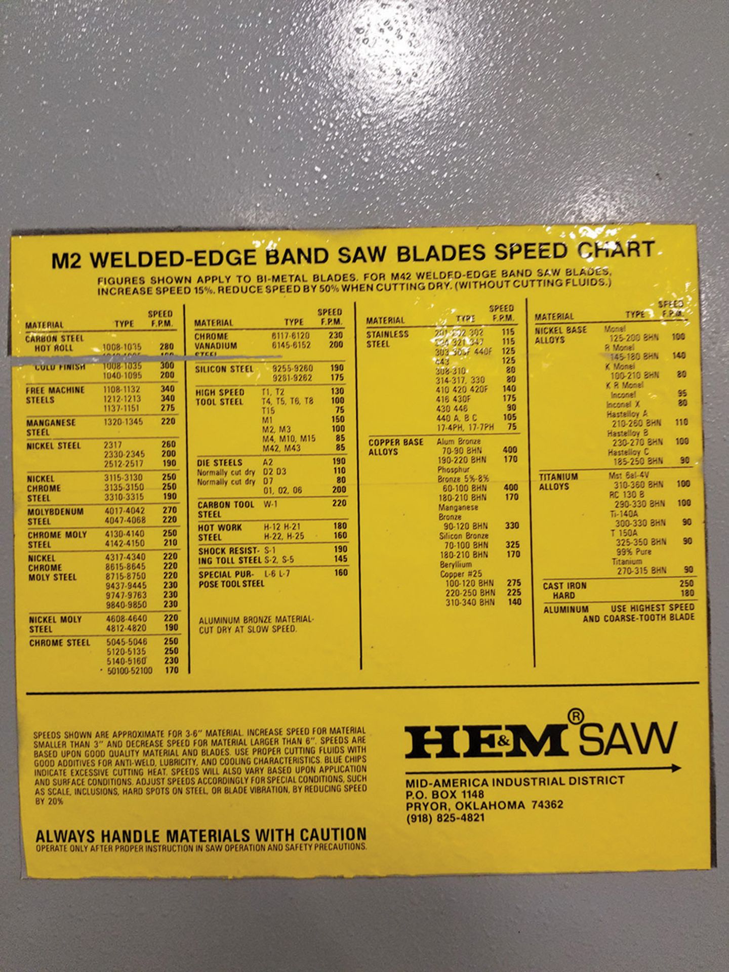 2005 HEM SAW HORIZONTAL BAND SAW, MODEL WF190MRB-DC, S/N 992705N, DRO CONTROL STATION, ROTARY TABLE - Image 9 of 17