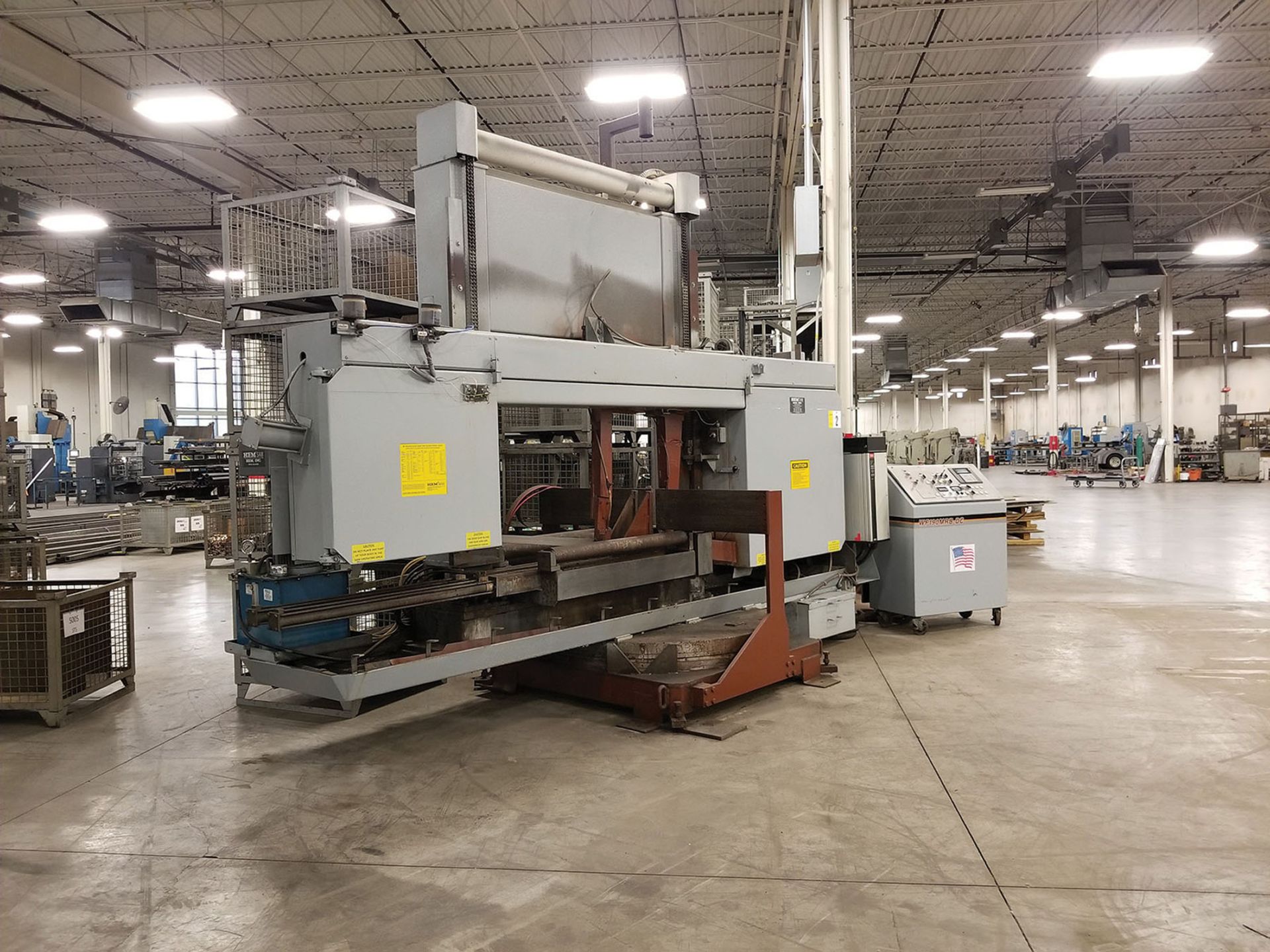 2005 HEM SAW HORIZONTAL BAND SAW, MODEL WF190MRB-DC, S/N 992705N, DRO CONTROL STATION, ROTARY TABLE - Image 12 of 17