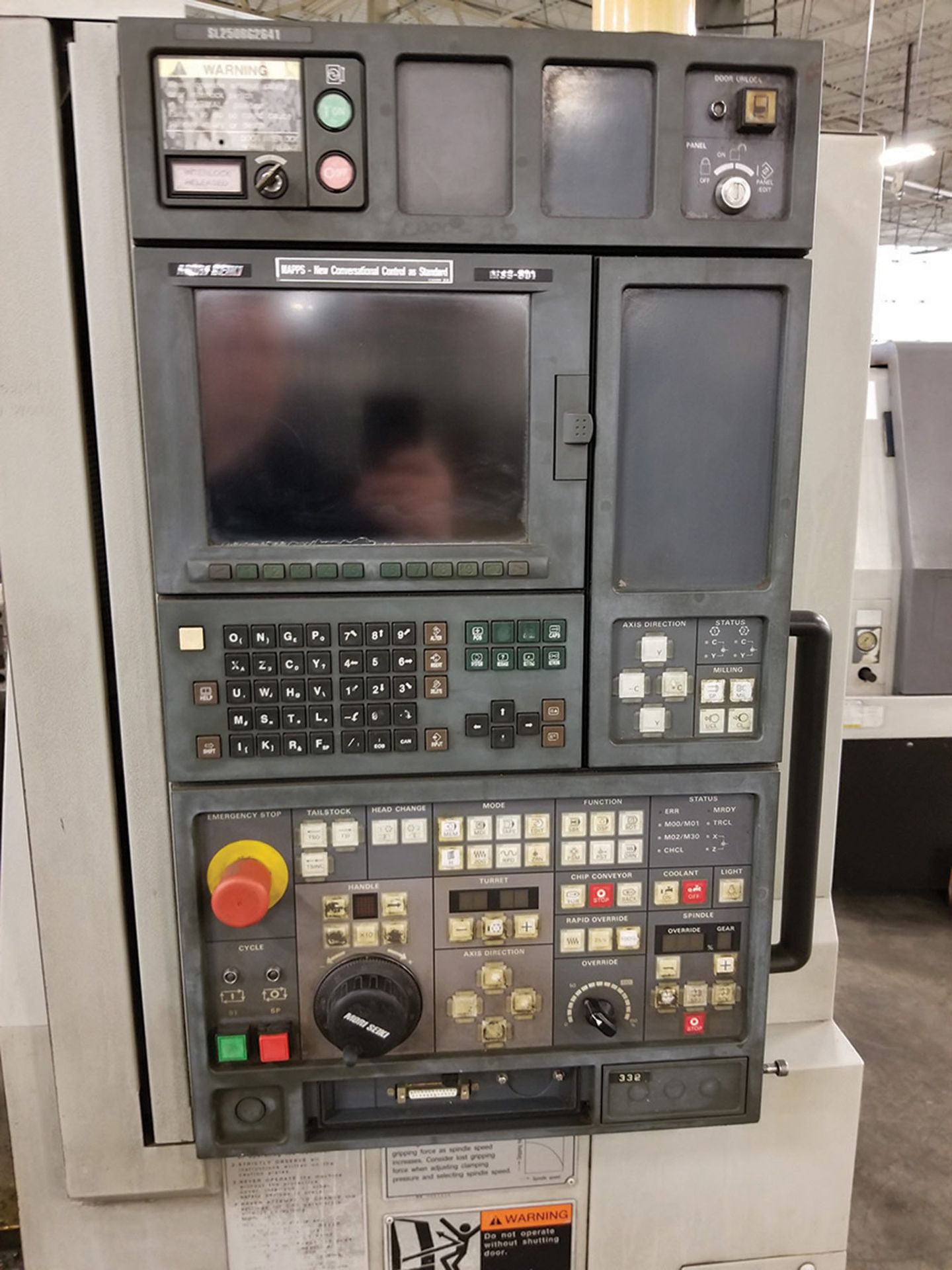 1996 MORI-SEIKI SL-253BMC CNC LATHE, S/N SL250BG2641, 10-HEAD HORIZONTAL TURRET CHUCK, 10-TURRET - Image 6 of 12