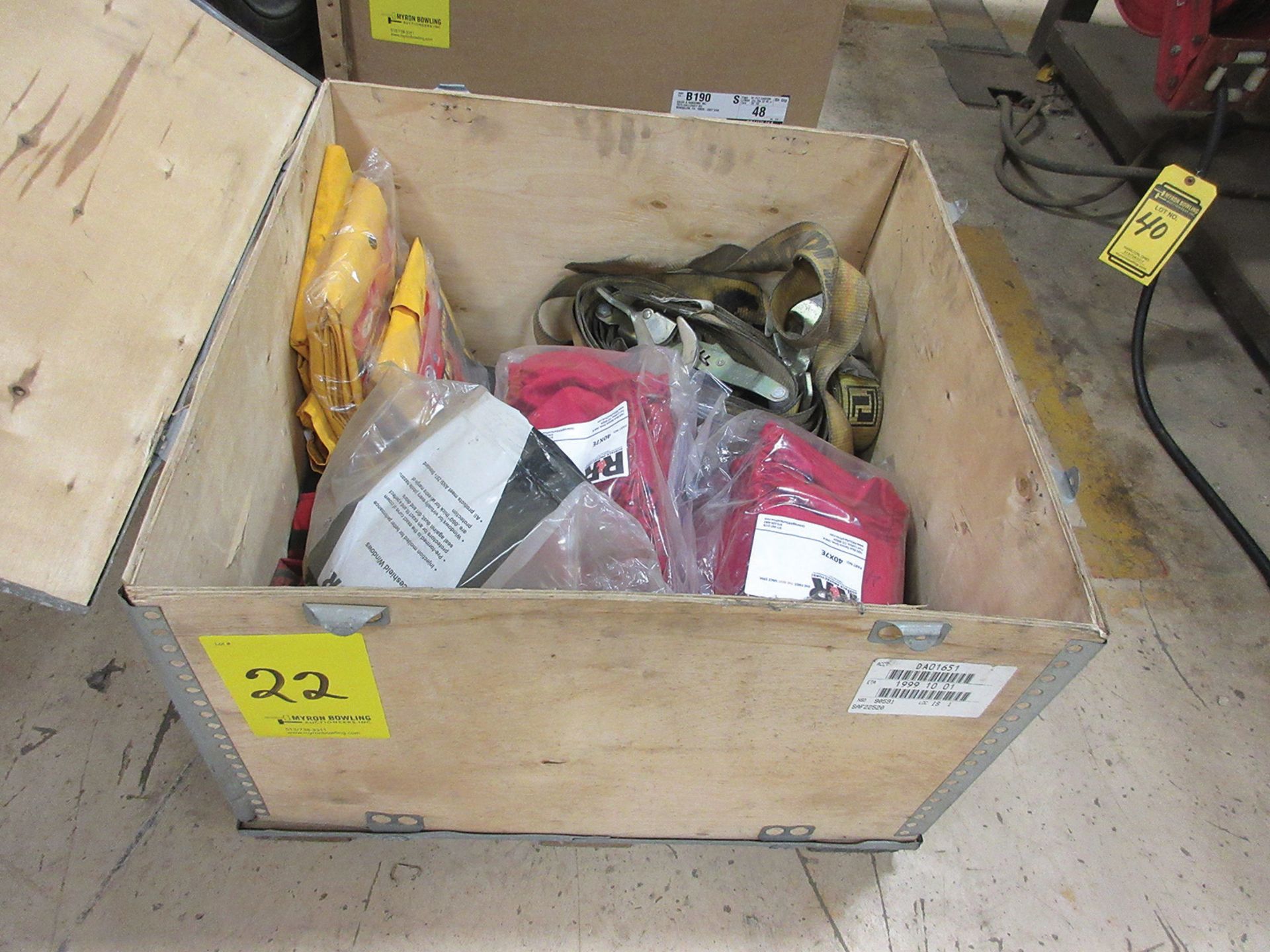BOX OF SAFETY EQUIPMENT