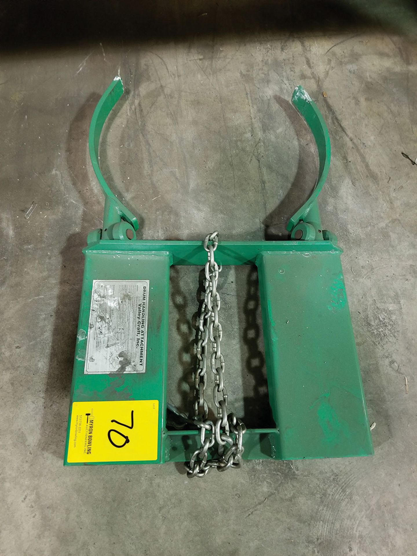 VALLEY CRAFT FORKLIFT BARREL CLAMP ***LOCATED AT TOM'S RIVER, NJ***