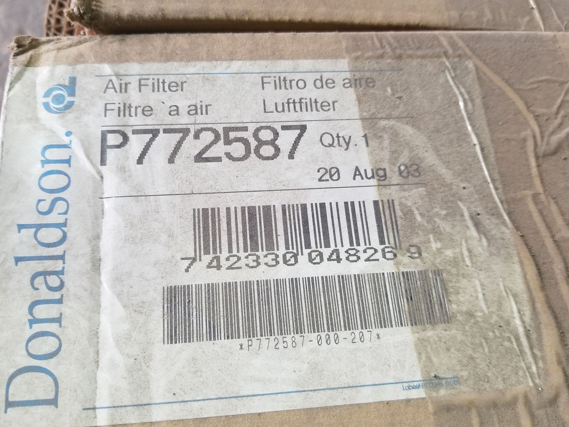 BOX ON PALLET OF DONALDSON REPLACEMENT AIR FILTERS ***LOCATED IN ALLENTOWN, PA*** - Image 2 of 3