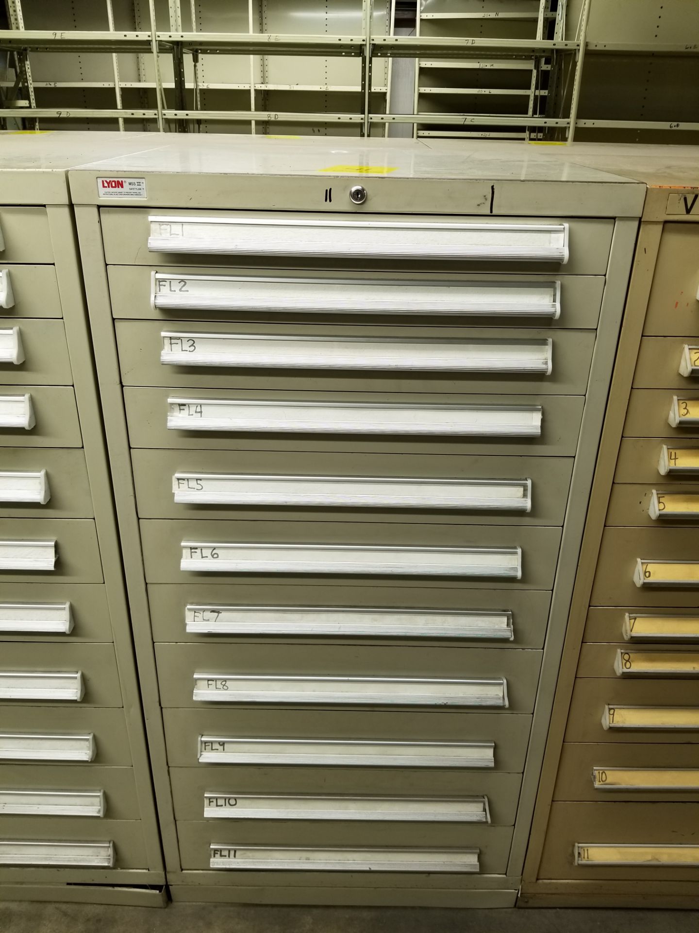 (X2) 11-DRAWER LYON MODULAR DRAWER CABINETS ***LOCATED AT TOM'S RIVER, NJ***