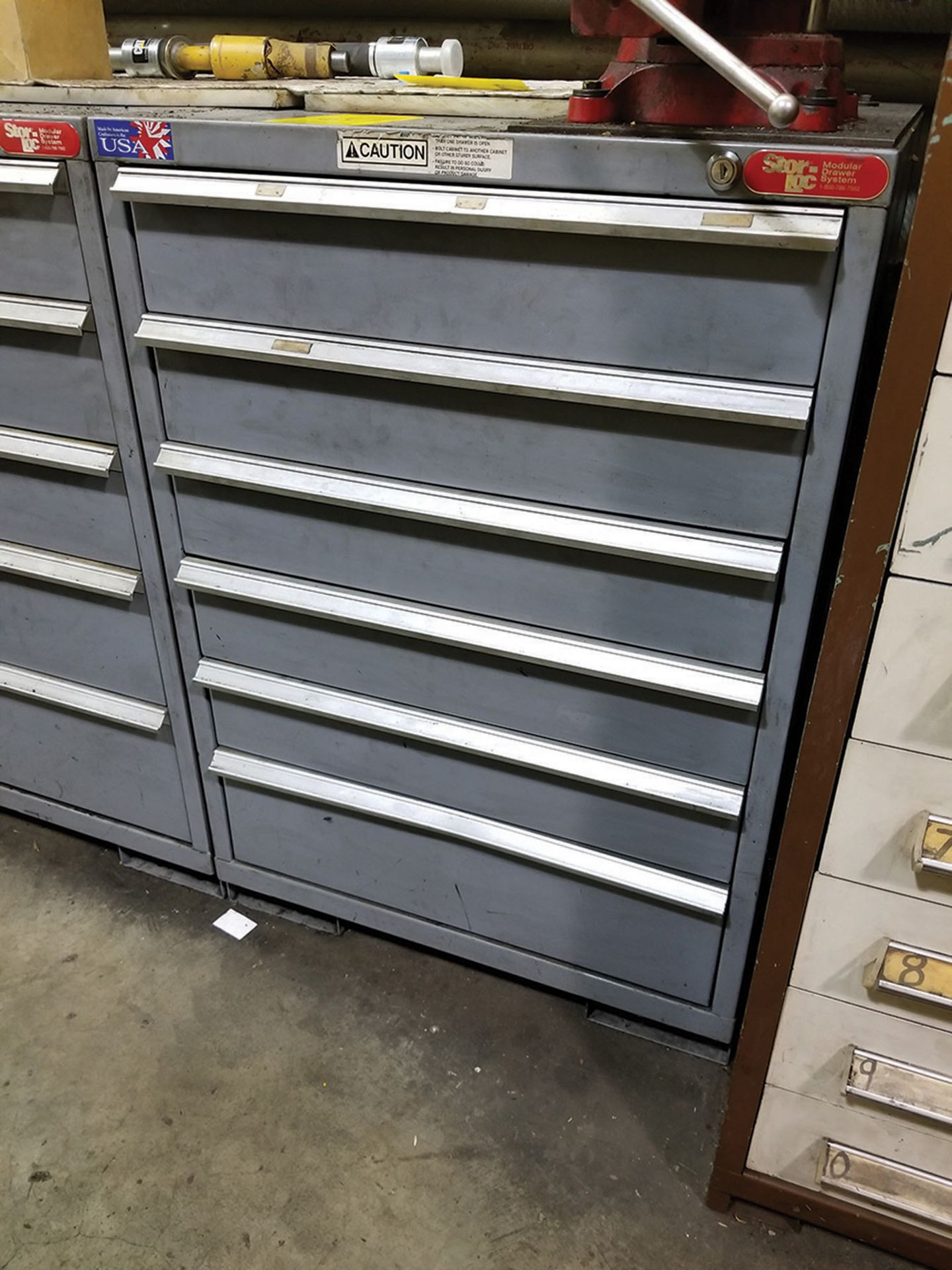 6-DRAWER STOR-LOC MODULE DRAWER SYSTEM TOOL CABINETS ***LOCATED AT TOM'S RIVER, NJ***