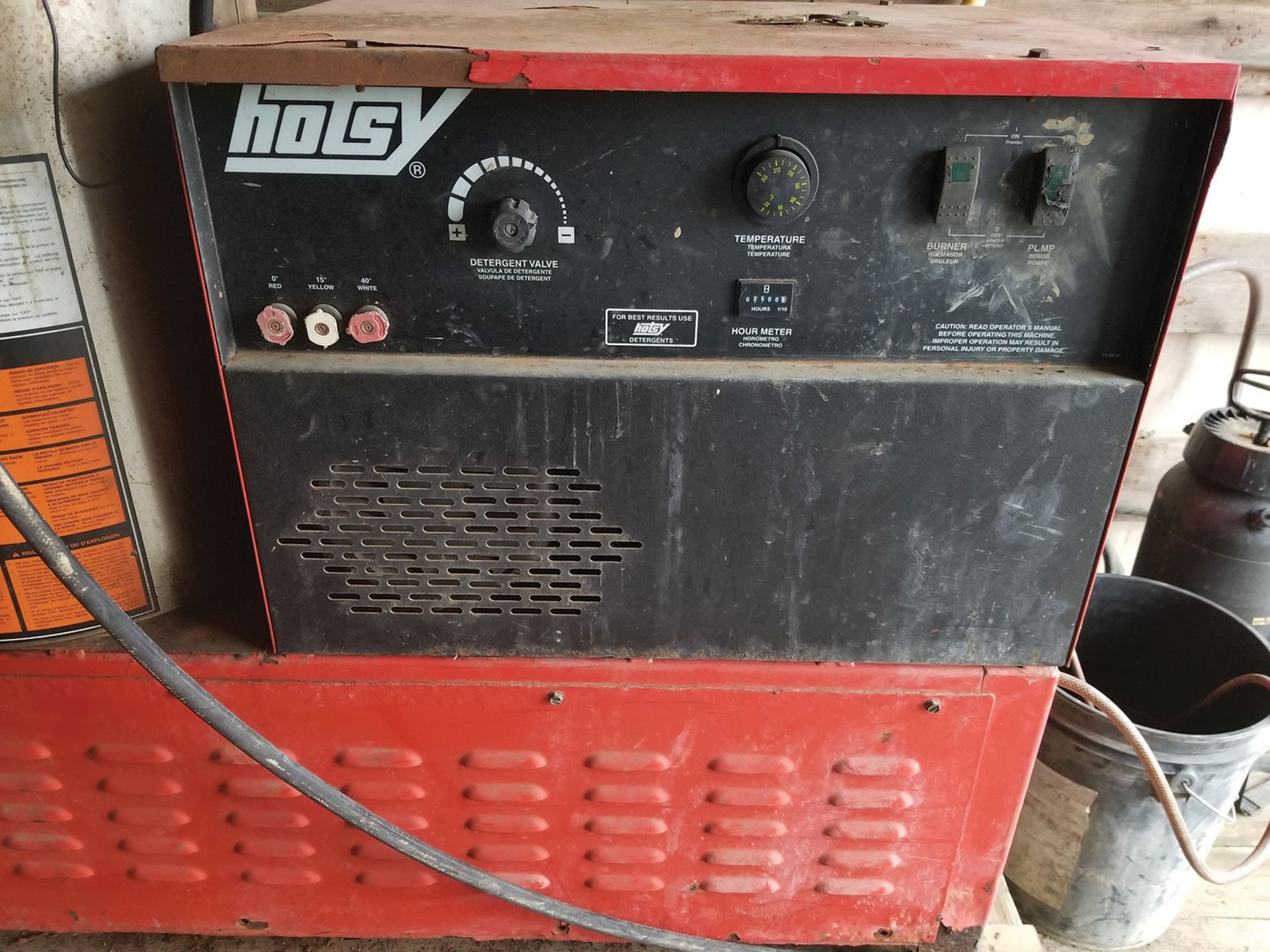 HOTSY HOT WATER PRESSURE WASHER; MODEL 1422 SS, 3,000 PSI, NATURAL GAS POWER ***LOCATED IN - Image 2 of 4