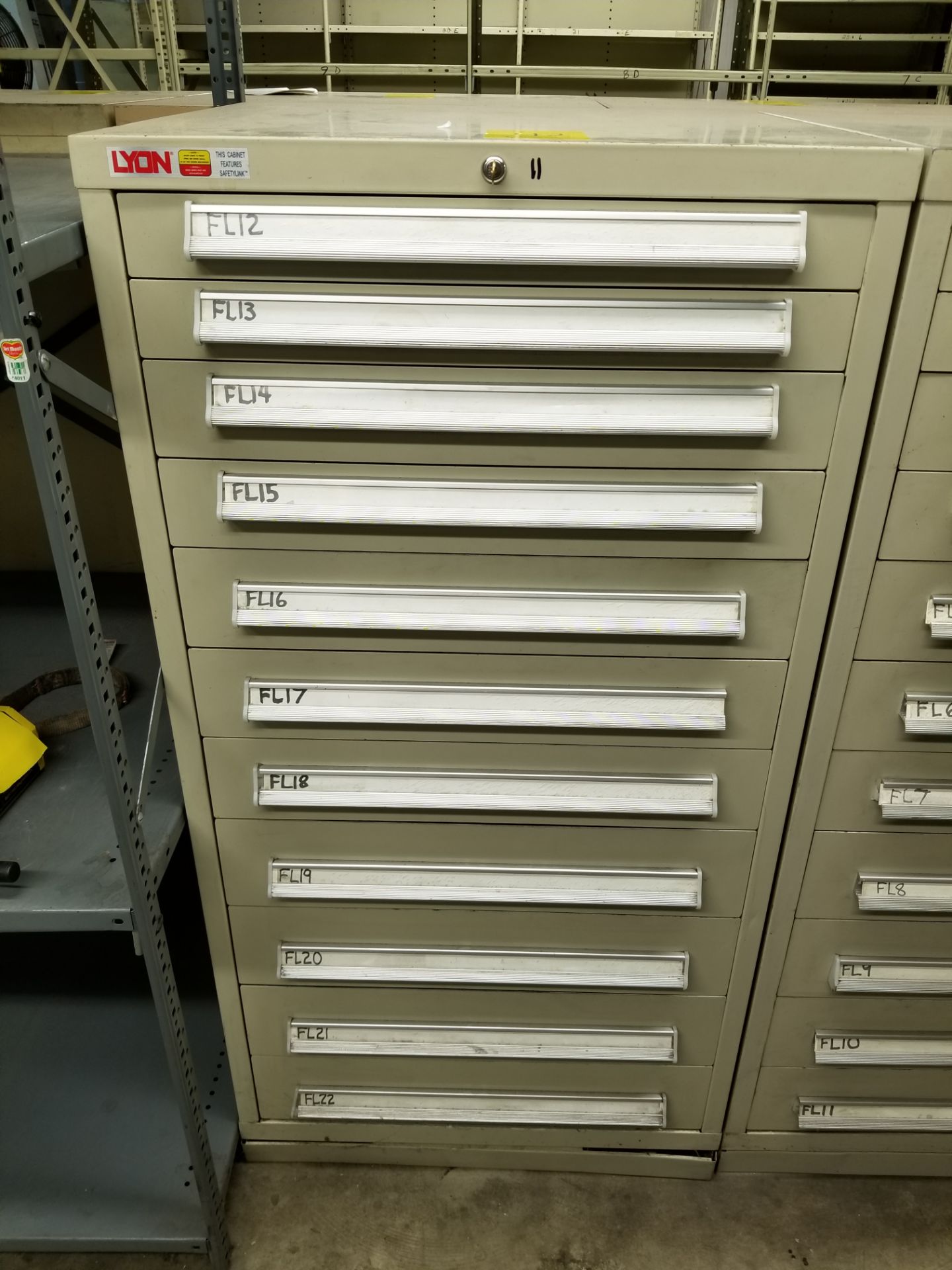 (X2) 11-DRAWER LYON MODULAR DRAWER CABINETS ***LOCATED AT TOM'S RIVER, NJ*** - Image 2 of 2