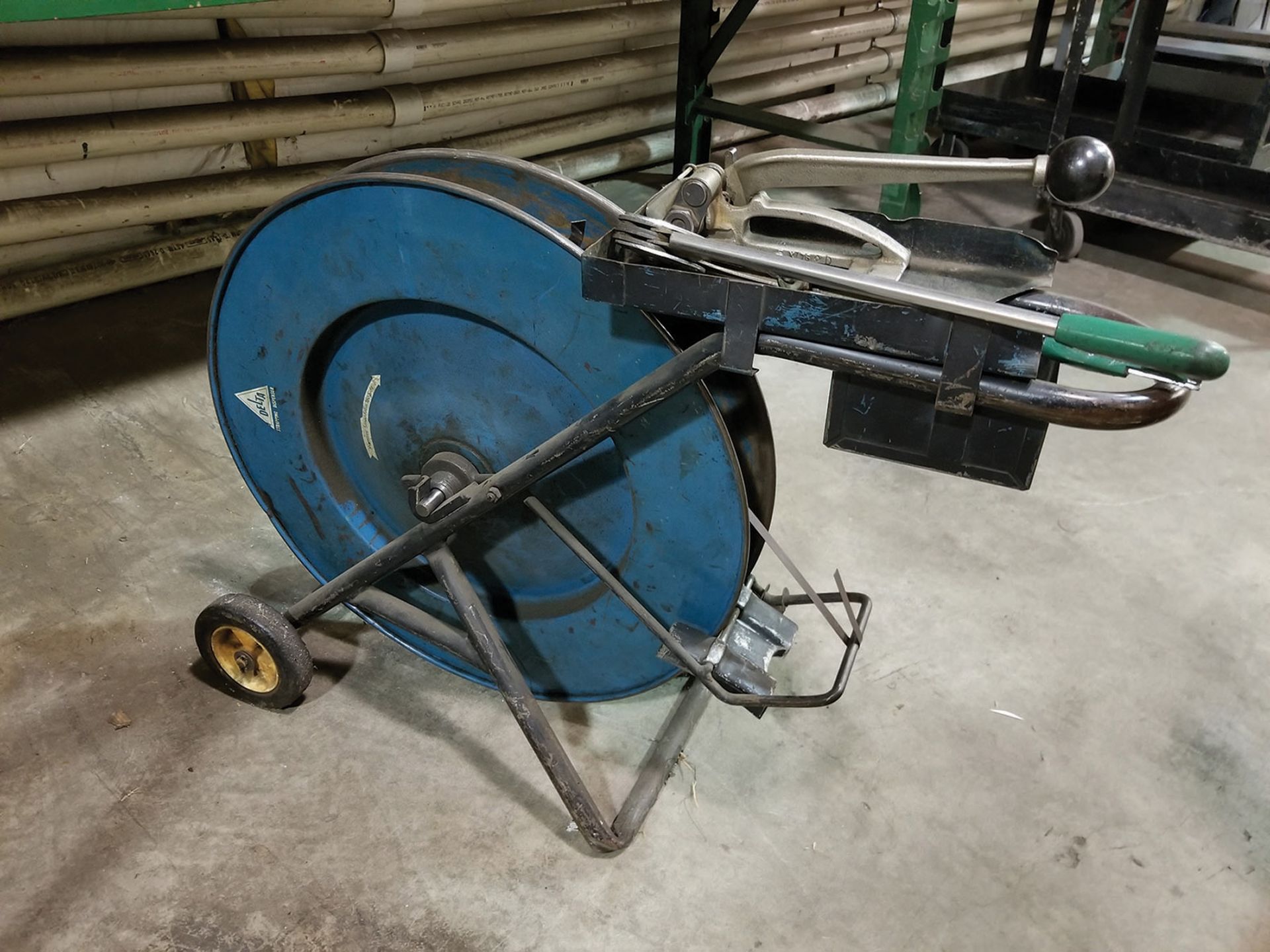 DELTA BANDING CART WITH CRIMPING TOOLS AND CLIPS ***LOCATED AT TOM'S RIVER, NJ***