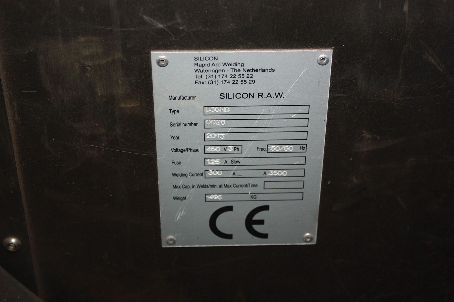 2013 SILICON STUD WELDER, MDL: D36NG - Image 2 of 3