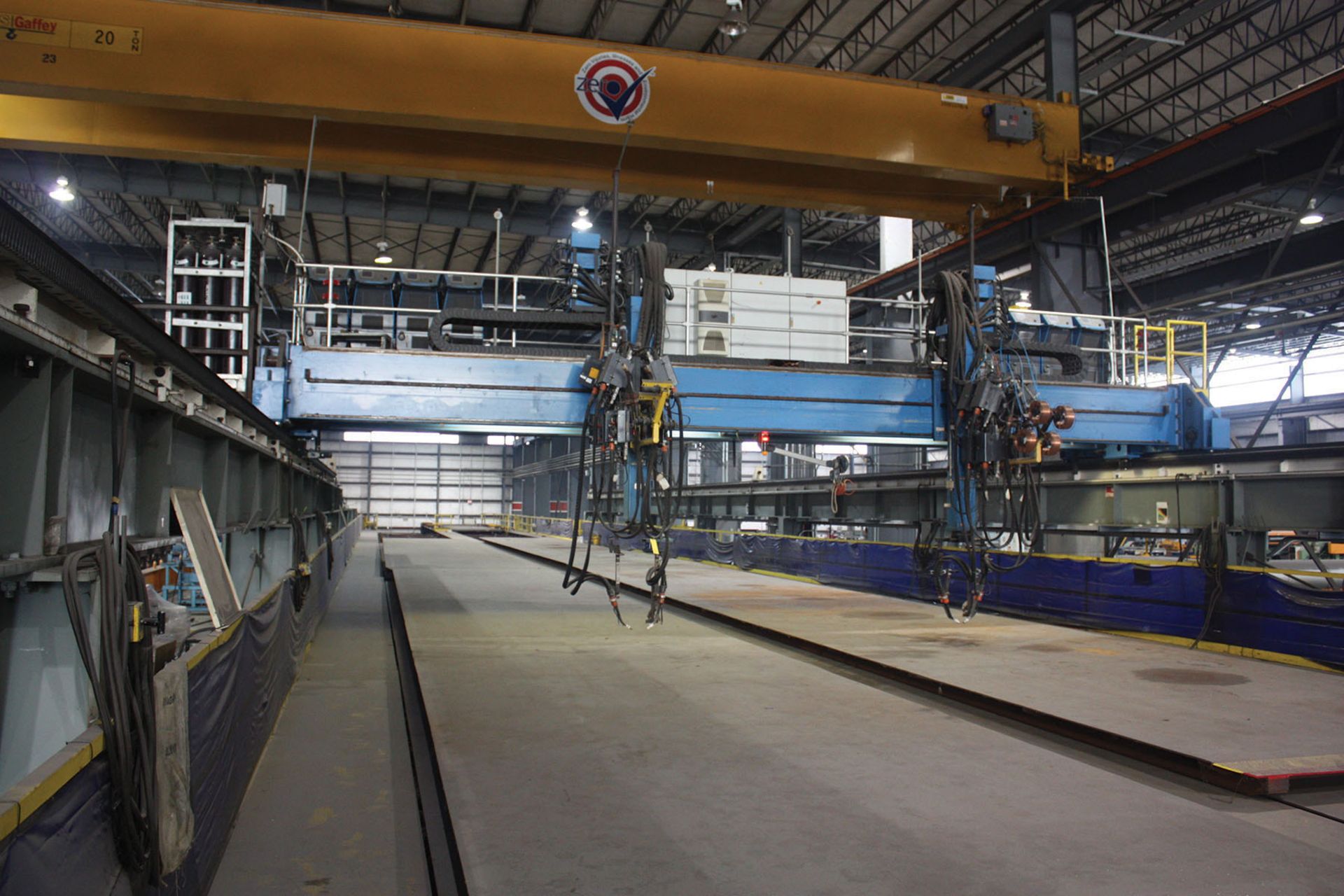 2009 DEUMA WELDING GANTRY, MDL: PQ10000 W/ (8) QUINTO GLC 603 WELDING POWER SOURCES, (2) WELDING