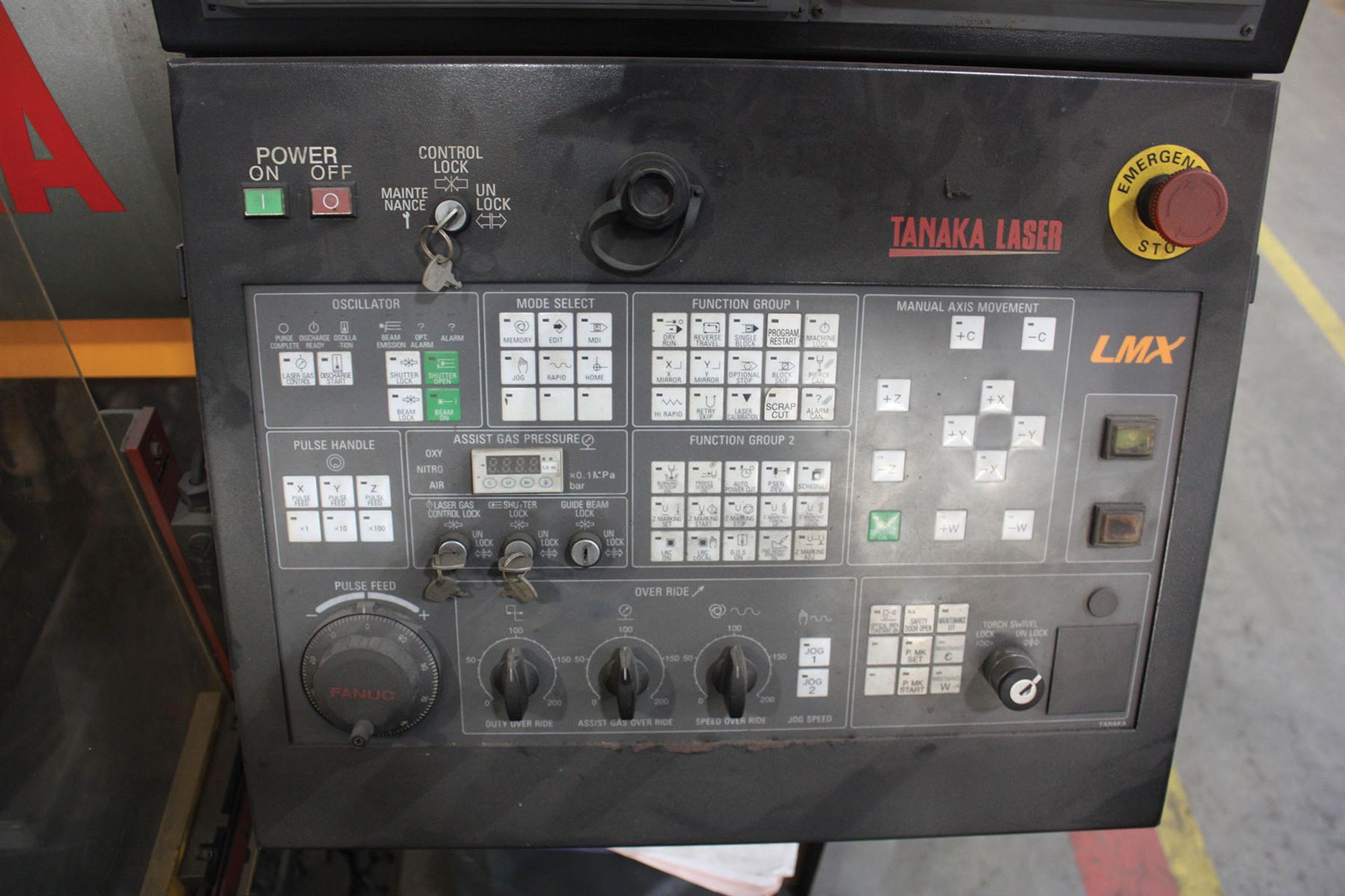 2011 TANAKA LASER, MDL: LMX VII-TF6000, HOURS 16,493 , 2010 FANUC LASER C6000, TYPE: A04B-0818- - Image 6 of 20