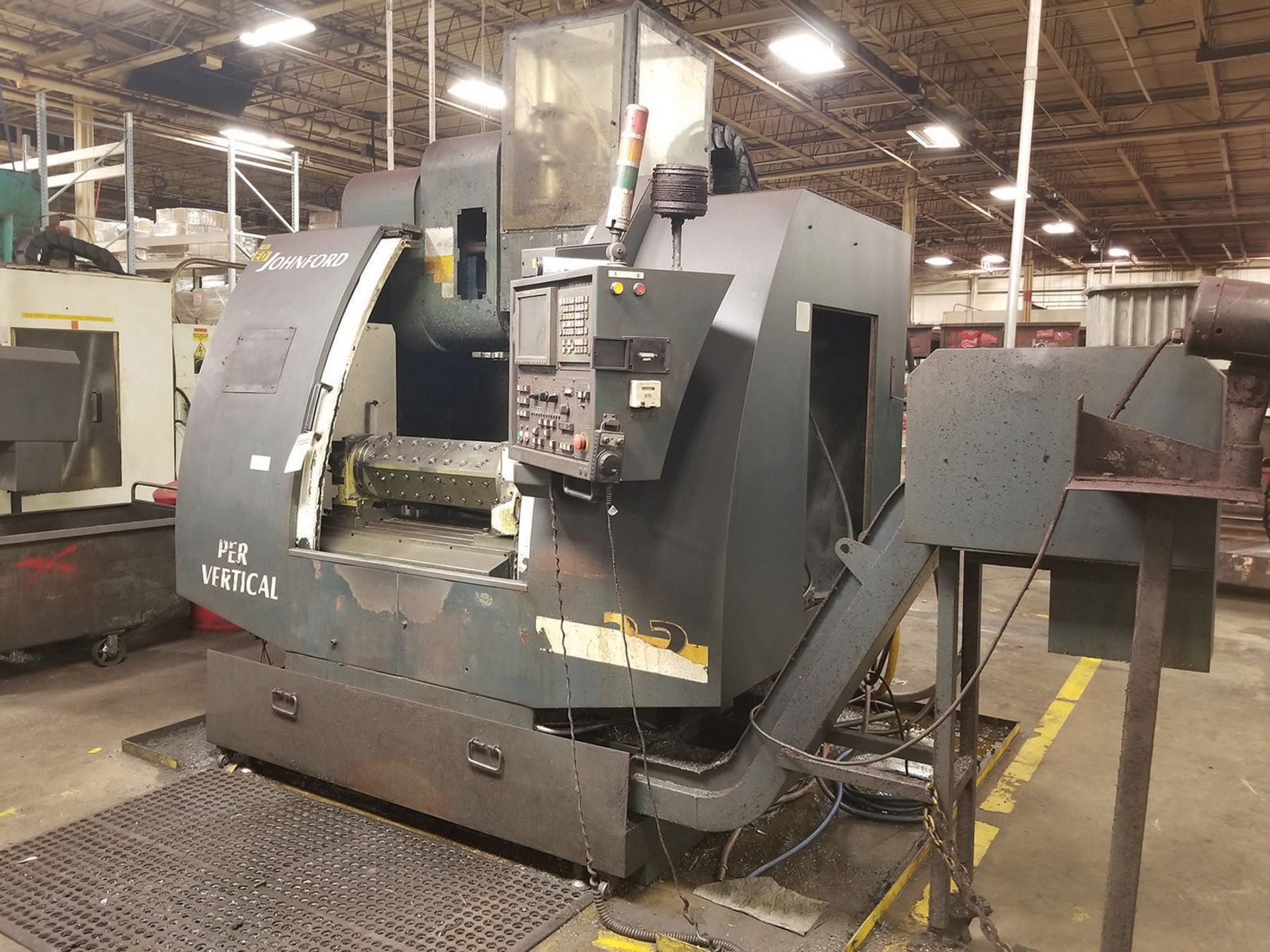 2003 JOHNFORD SUPER VERTICAL SV-32 VERTICAL MACHINING CENTER, 4-AXIS, S/N MB2302, 17.5'' X 39.25'' - Image 3 of 6