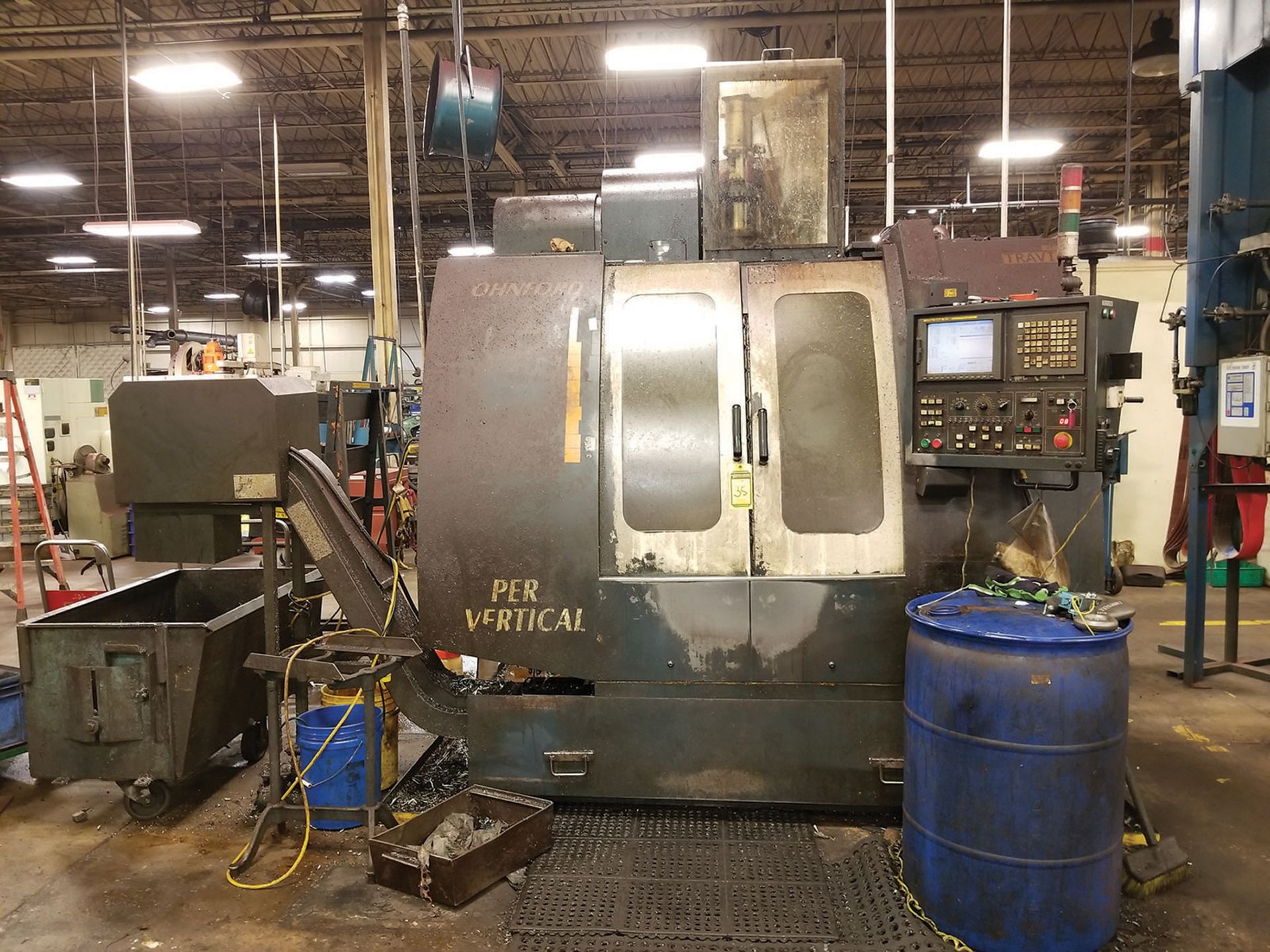 2003 JOHNFORD SUPER VERTICAL SV-32 VERTICAL MACHINING CENTER, 4-AXIS, S/N MB2302, 17.5'' X 39.25''