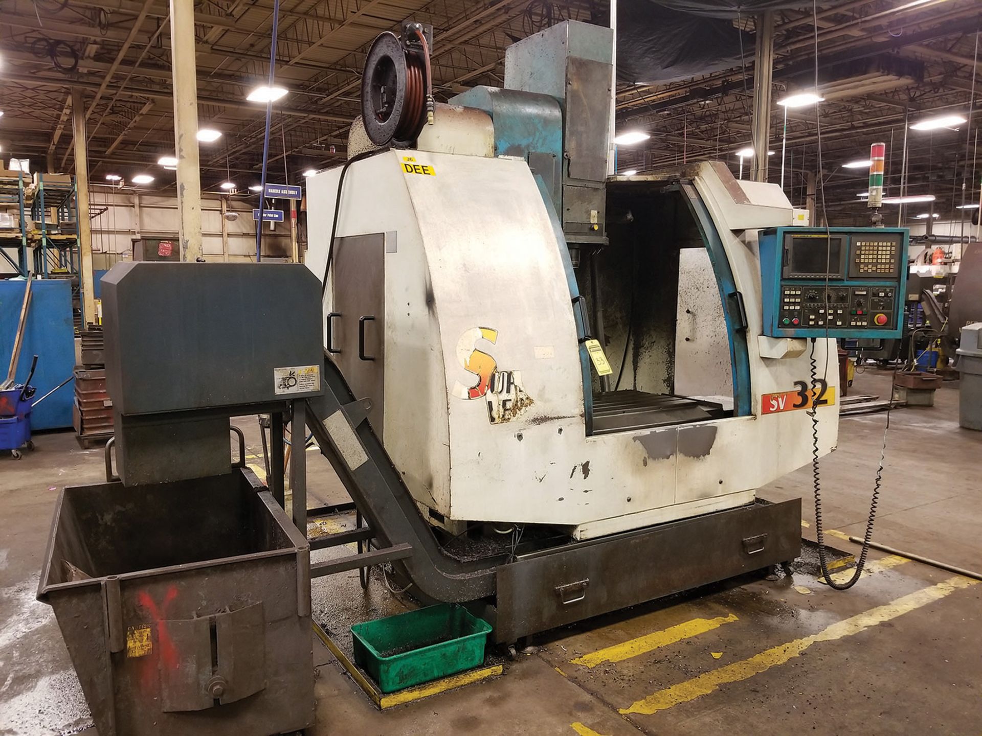 2002 JOHNFORD SUPER VERTICAL SV-32 VERTICAL MACHINING CENTER, 4-AXIS, S/N MB2302, 17.5'' X 39.25''