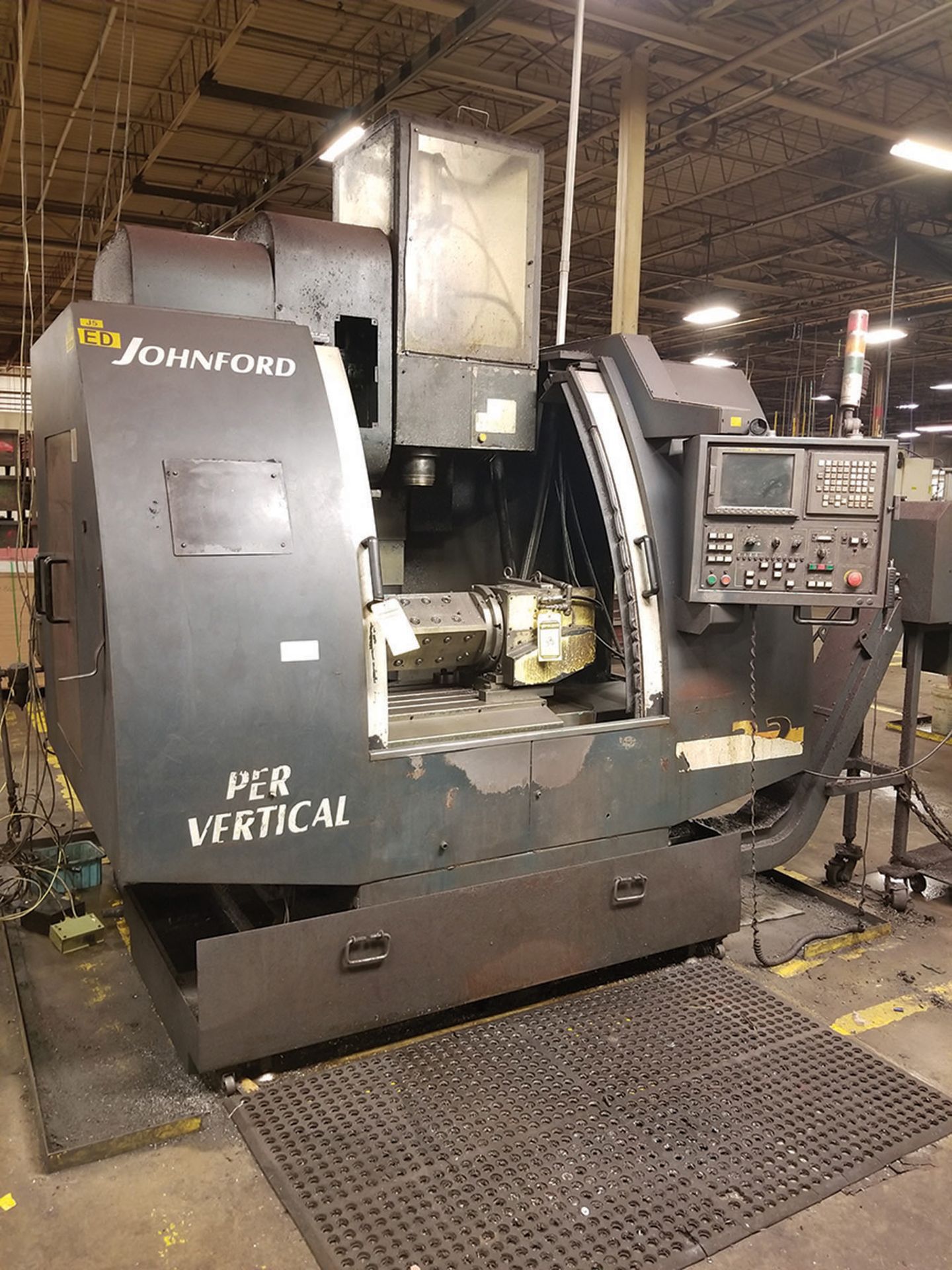 2003 JOHNFORD SUPER VERTICAL SV-32 VERTICAL MACHINING CENTER, 4-AXIS, S/N MB2302, 17.5'' X 39.25'' - Image 2 of 6