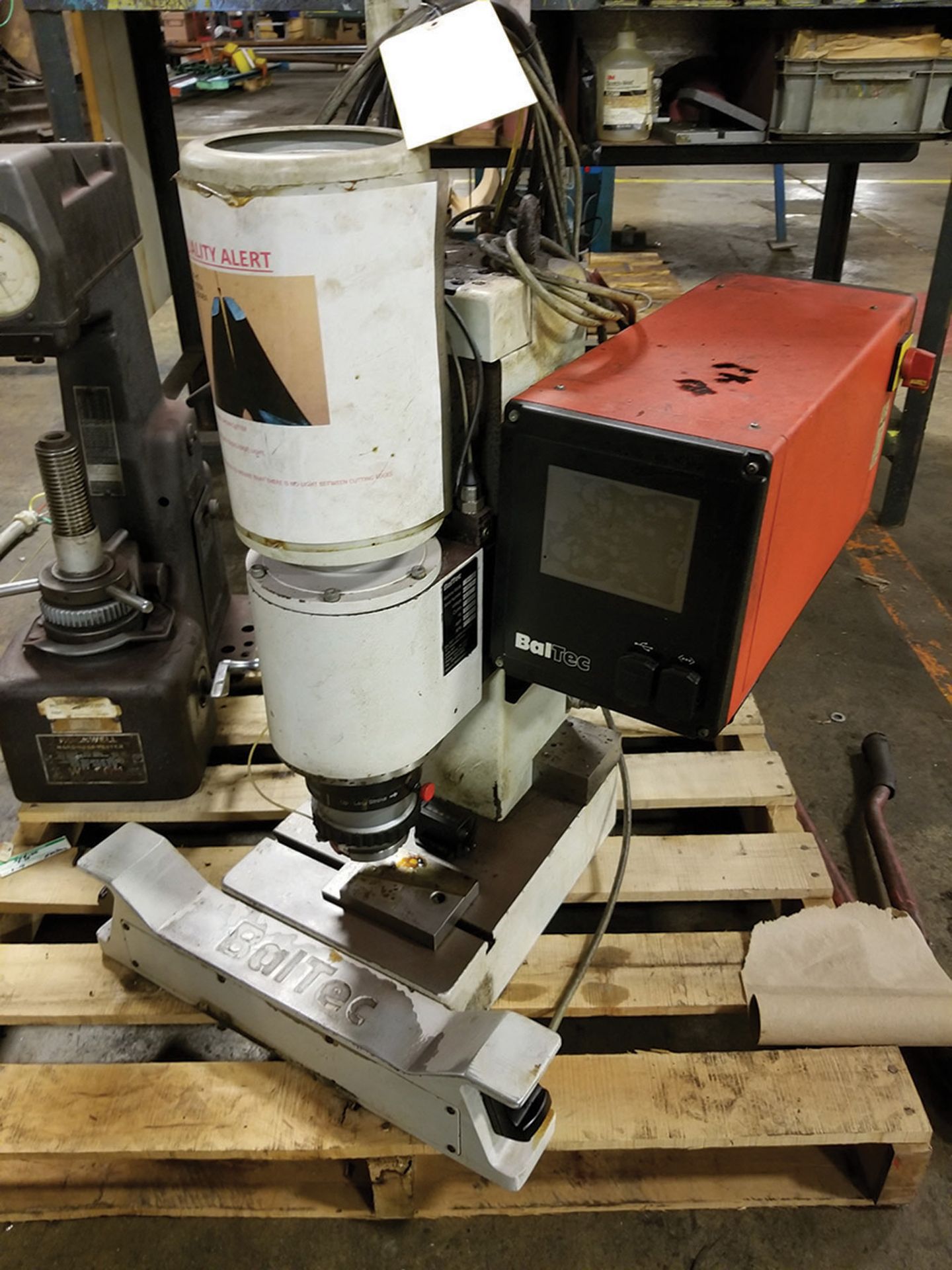 BALTEC RN 231 VERTICAL DRILL, ADJUSTABLE STROKE, BALTEC HPP25 DRO CONTROL BOX, S/N 2319127 - Image 2 of 2