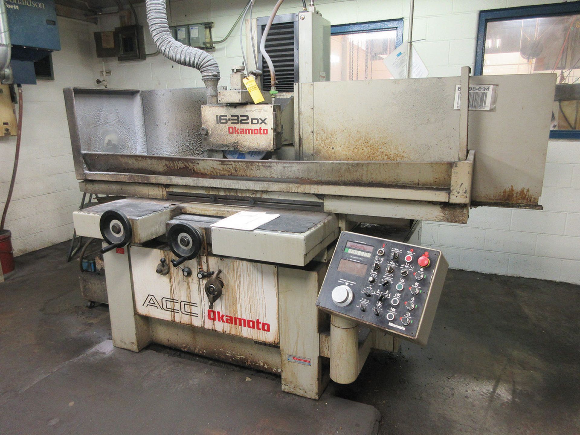 OKAMOTO ACC-1632DX SURFACE GRINDER; 16'' X 32'' MAGNETIC CHUCK; S/N 68314