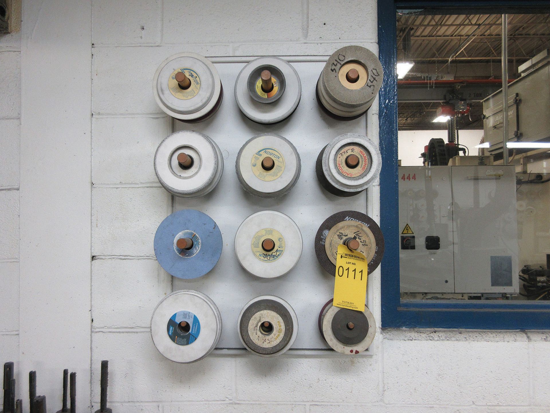 ALL GRINDING WHEELS LOCATED ON WALLS (GRINDING ROOM)
