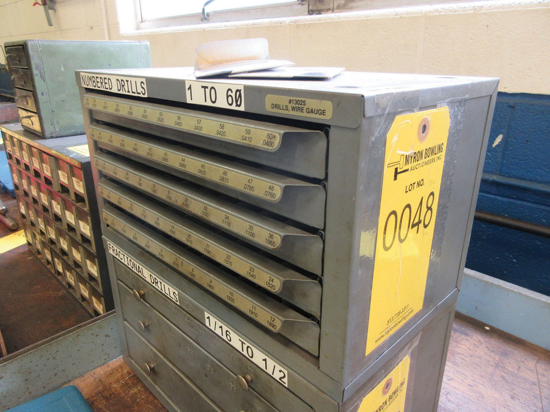 5-DRAWER DRILL INDEX WITH NUMBER DRILLS