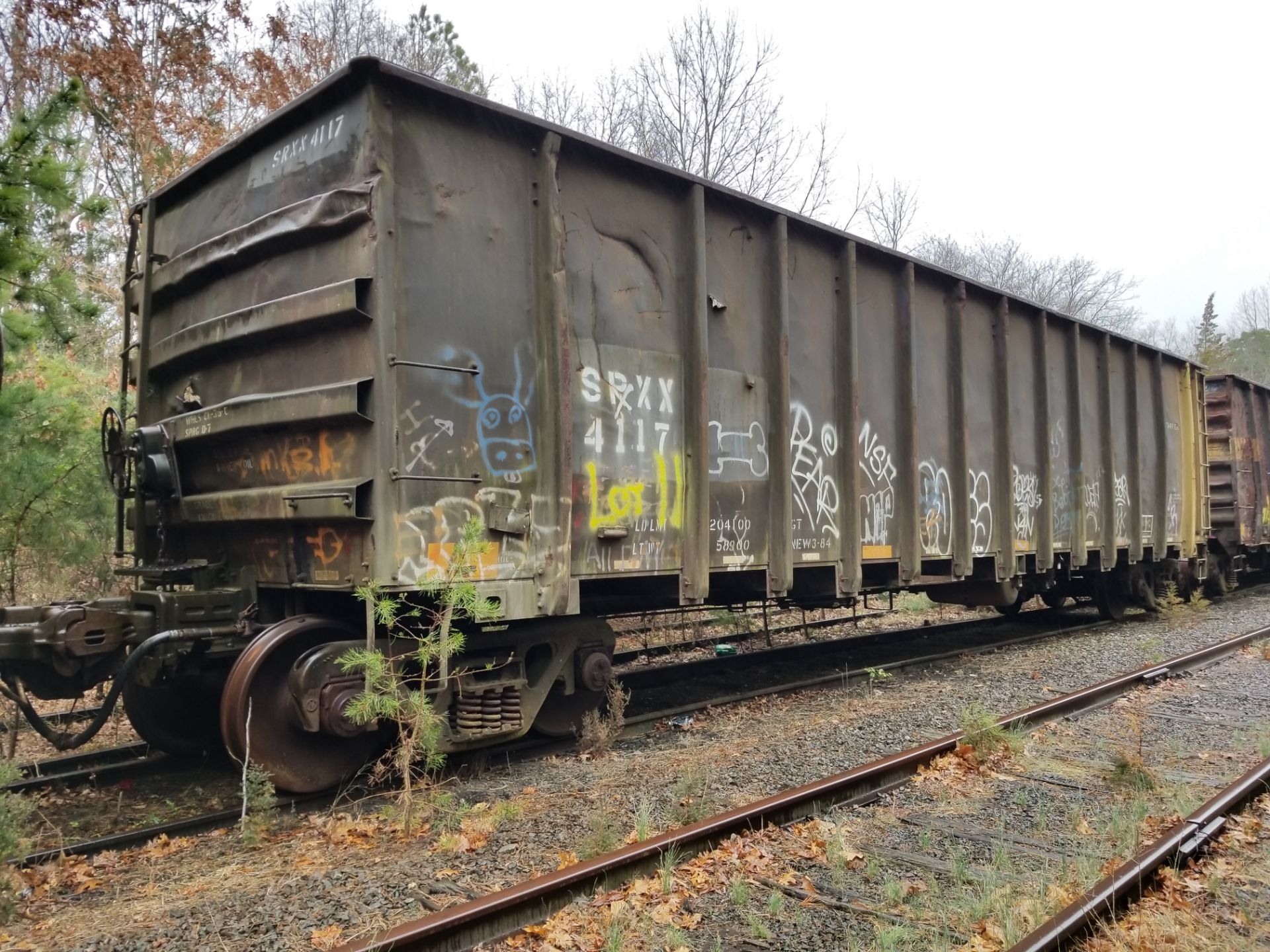 LOT 11 - (X 6) HIGH-SIDED GONDOLA RAIL CARS (DENNISVILLE, NJ) (11-1) 1984 SRXX 4130 HIGH-SIDED - Image 12 of 29