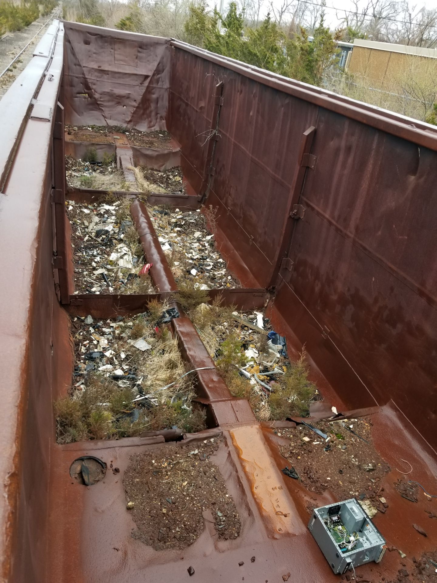 LOT 1 - (X4) BATH TUB BELLY GONDOLA RAIL CARS (CAPE MAY, NJ) (1-1) SRXX 4203 BATH TUB BELLY - Image 4 of 21