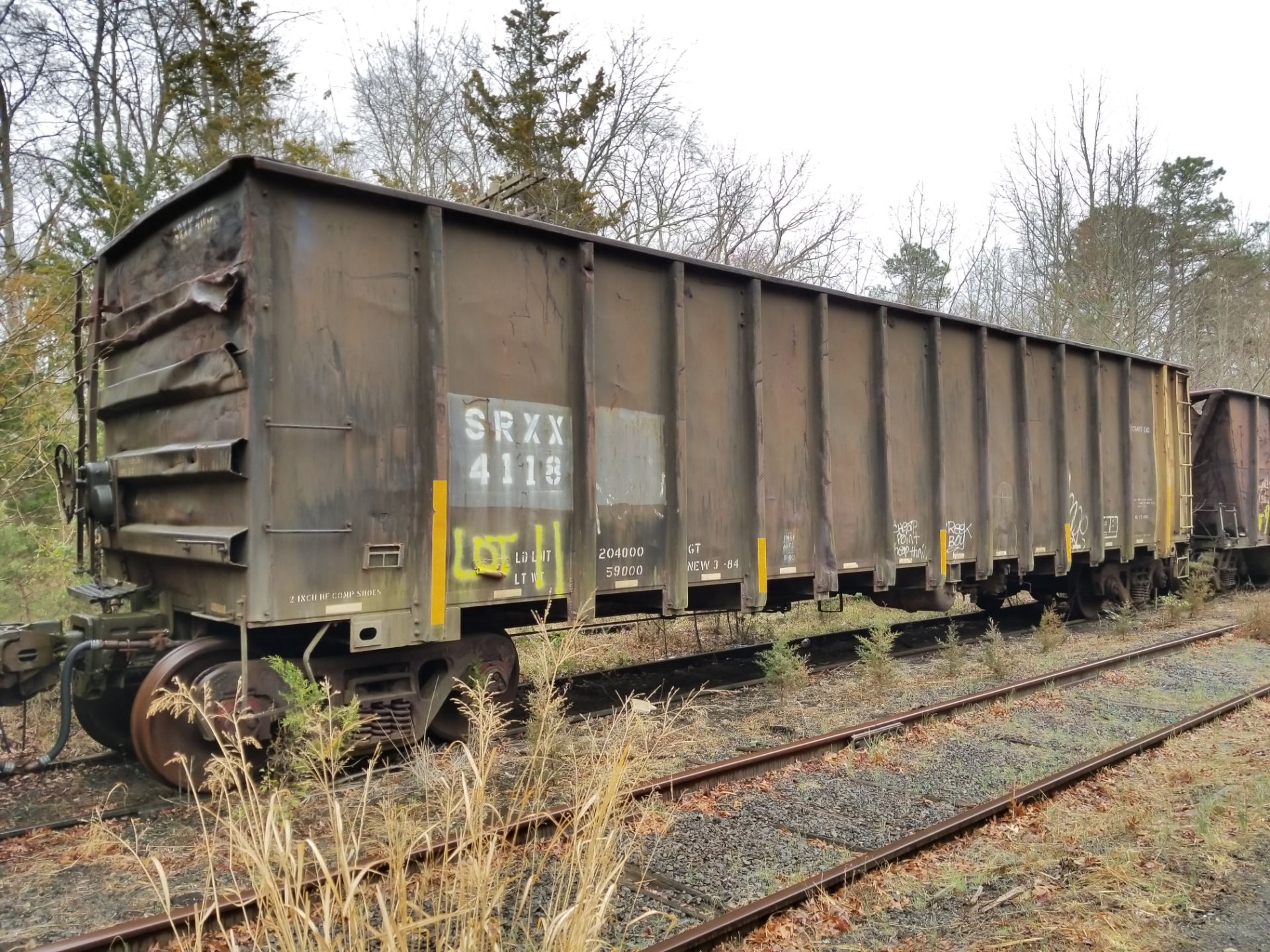 LOT 11 - (X 6) HIGH-SIDED GONDOLA RAIL CARS (DENNISVILLE, NJ) (11-1) 1984 SRXX 4130 HIGH-SIDED - Image 26 of 29