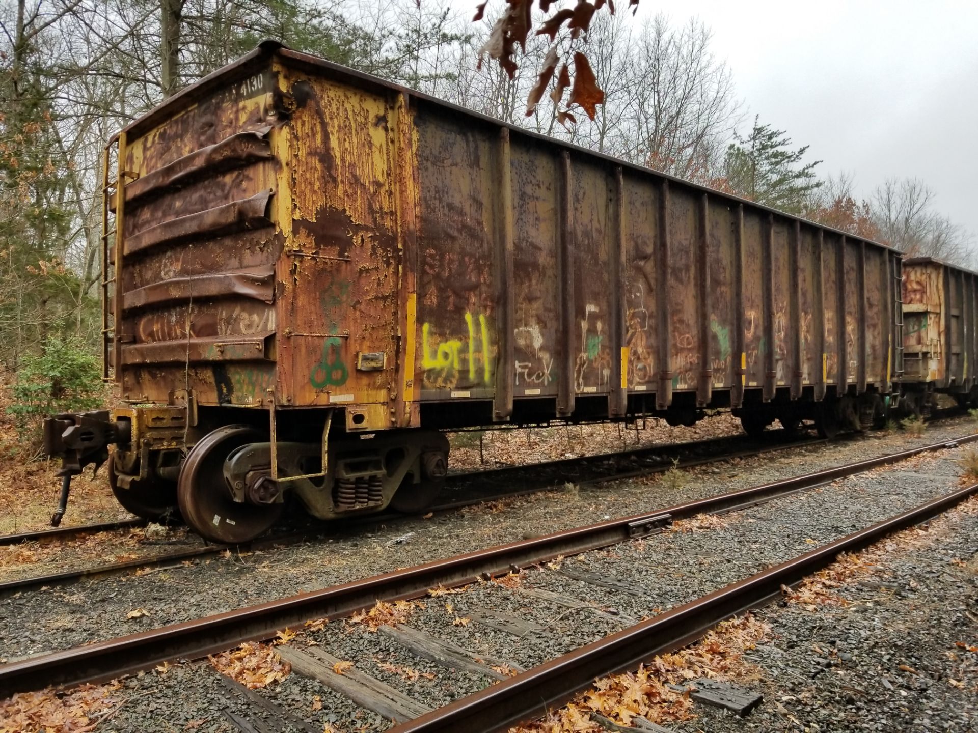 LOT 11 - (X 6) HIGH-SIDED GONDOLA RAIL CARS (DENNISVILLE, NJ) (11-1) 1984 SRXX 4130 HIGH-SIDED