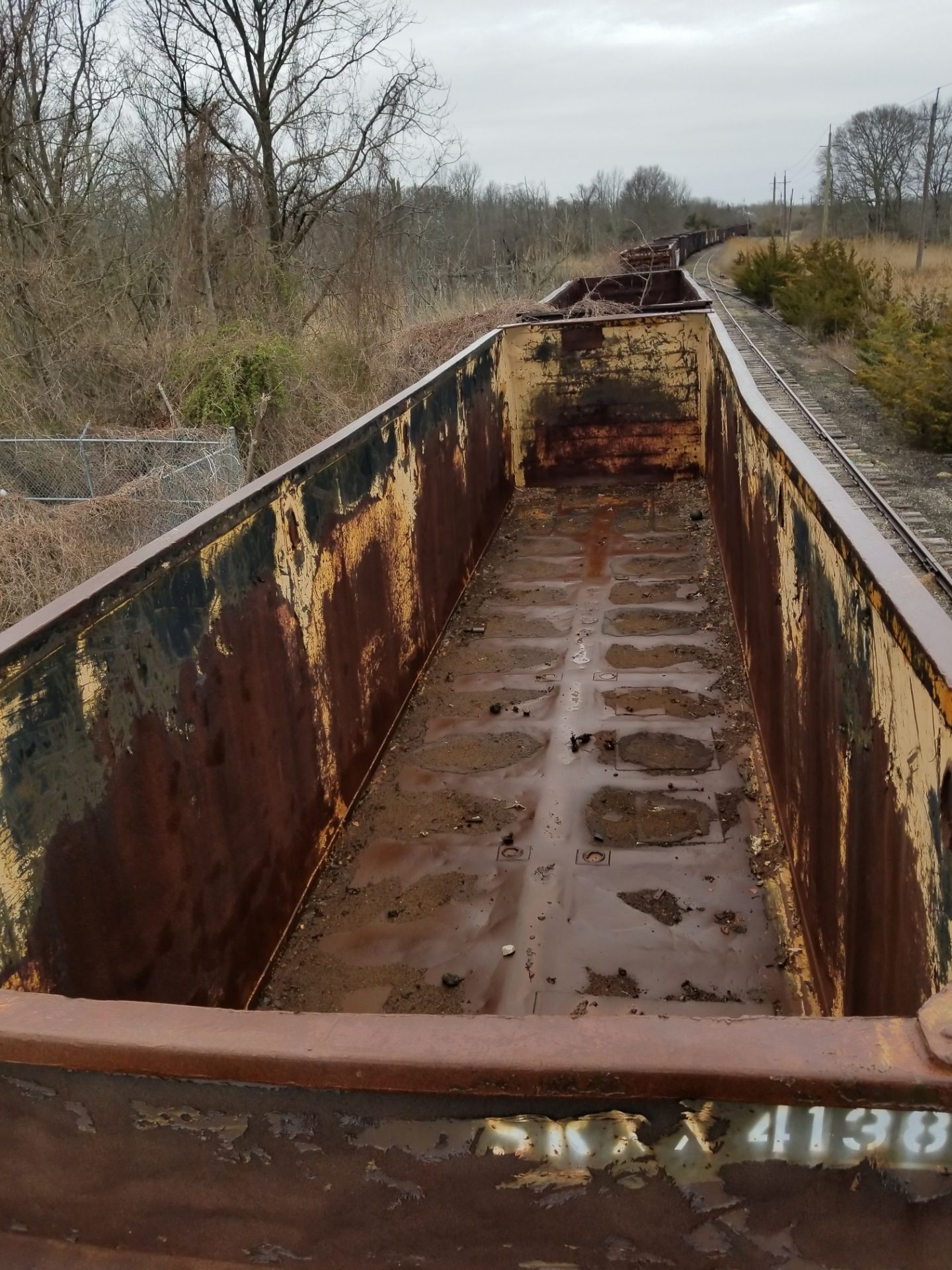 LOT 3 - (X 5) HIGH-SIDED GONDOLA RAIL CARS (CAPE MAY, NJ) (3-1) SRXX 4308 HIGH-SIDED GONDOLA RAIL - Image 9 of 19