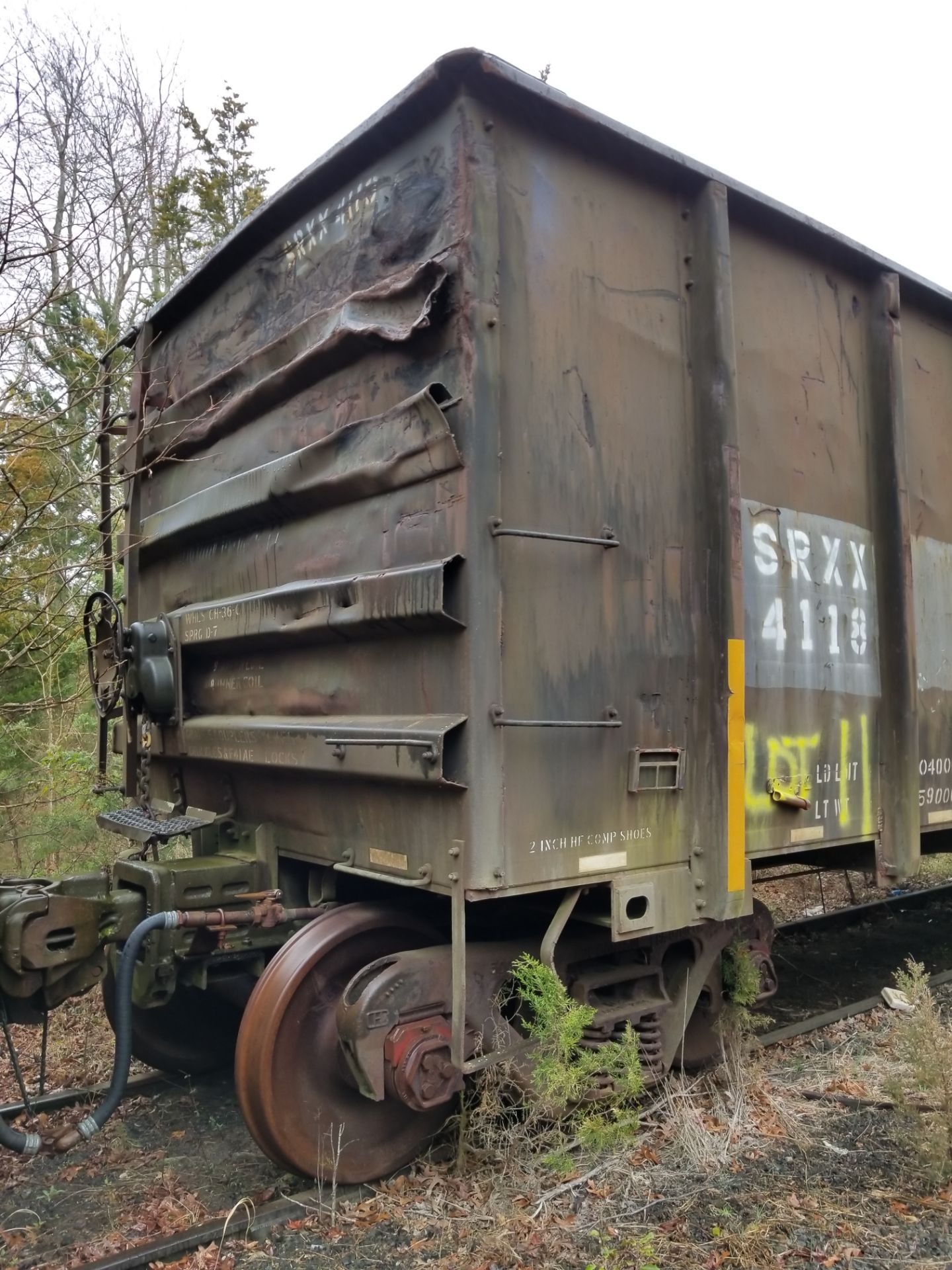 LOT 11 - (X 6) HIGH-SIDED GONDOLA RAIL CARS (DENNISVILLE, NJ) (11-1) 1984 SRXX 4130 HIGH-SIDED - Image 25 of 29