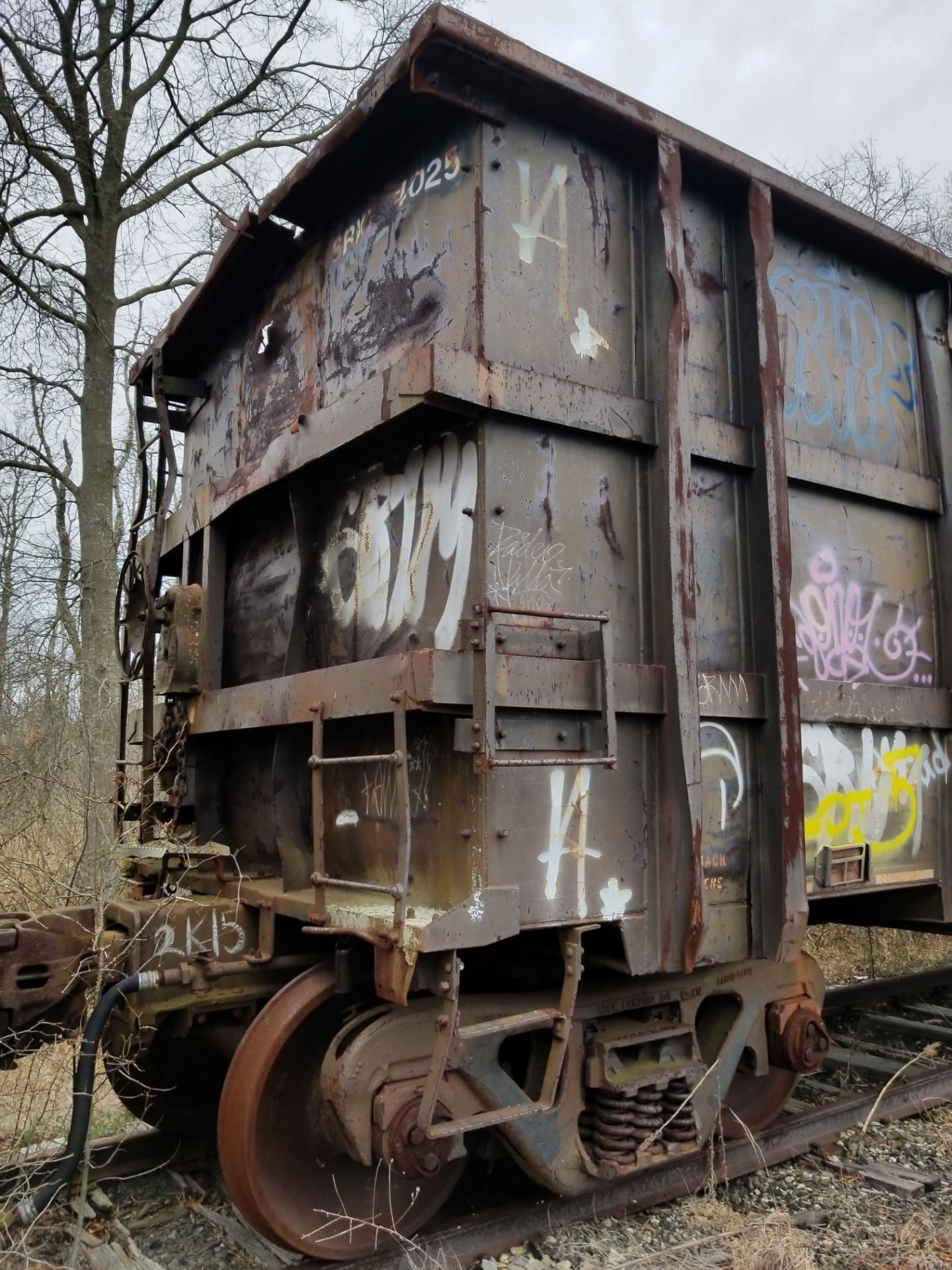 LOT 5 - (X 4) HIGH-SIDED GONDOLA RAIL CARS CAPE MAY, NJ) (5-1) 1985 SRXX 4316 HIGH-SIDED GONDOLA - Image 15 of 15