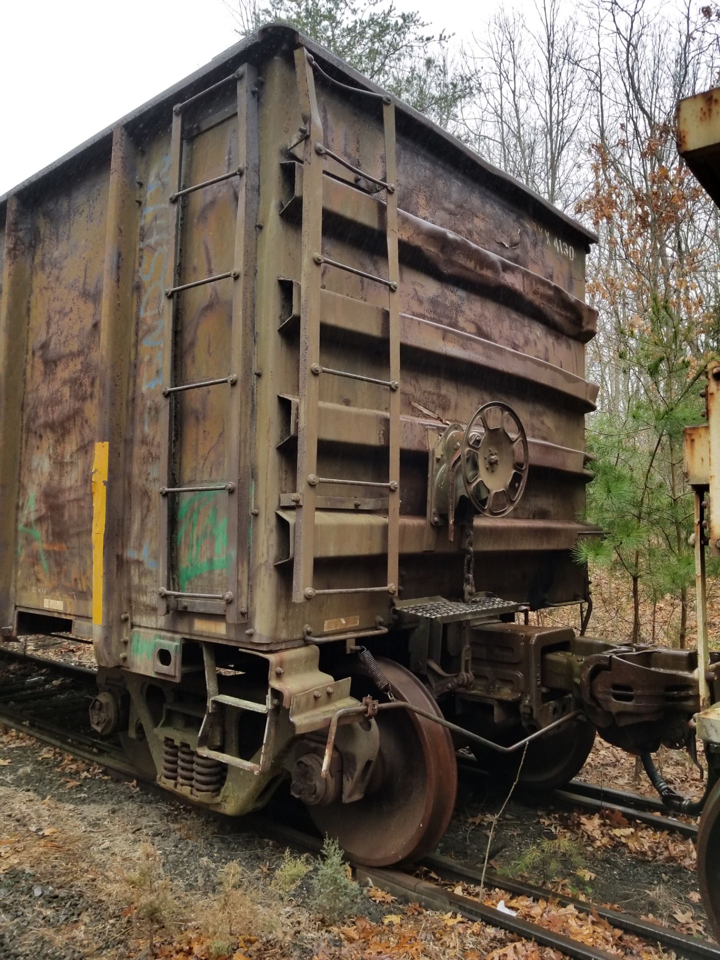 LOT 11 - (X 6) HIGH-SIDED GONDOLA RAIL CARS (DENNISVILLE, NJ) (11-1) 1984 SRXX 4130 HIGH-SIDED - Image 4 of 29