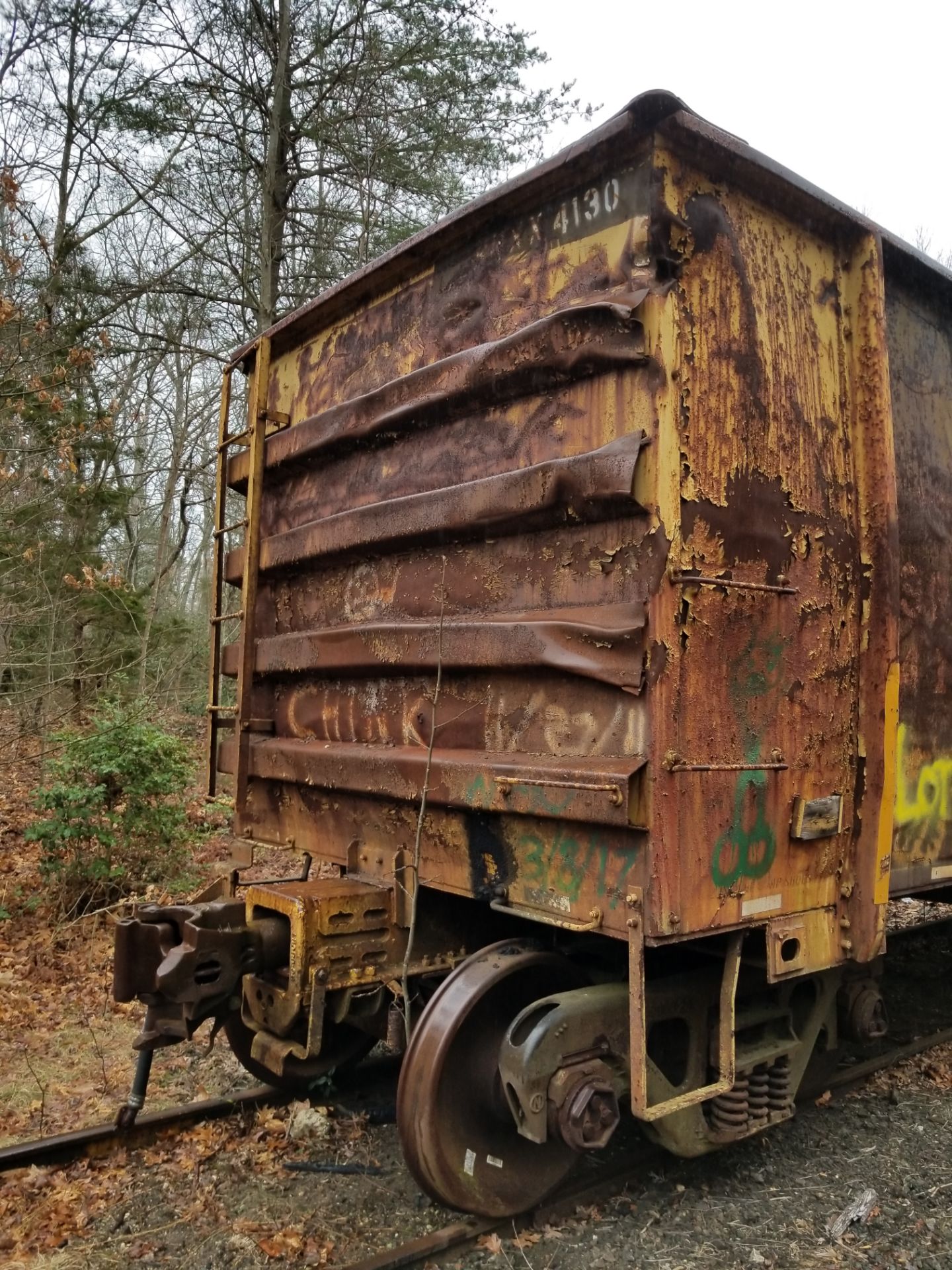 LOT 11 - (X 6) HIGH-SIDED GONDOLA RAIL CARS (DENNISVILLE, NJ) (11-1) 1984 SRXX 4130 HIGH-SIDED - Image 2 of 29