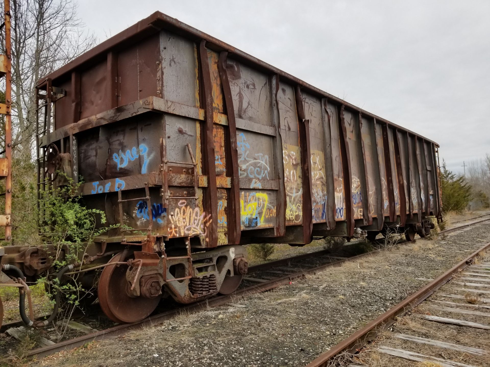 LOT 7- (X 5) HIGH-SIDED GONDOLA RAIL CARS (CAPE MAY, NJ) (7-1) SRXX 4174 HIGH-SIDED GONDOLA RAIL - Image 18 of 20