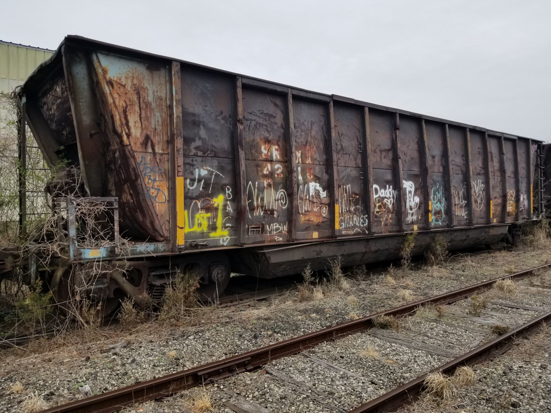 LOT 1 - (X4) BATH TUB BELLY GONDOLA RAIL CARS (CAPE MAY, NJ) (1-1) SRXX 4203 BATH TUB BELLY - Image 13 of 21