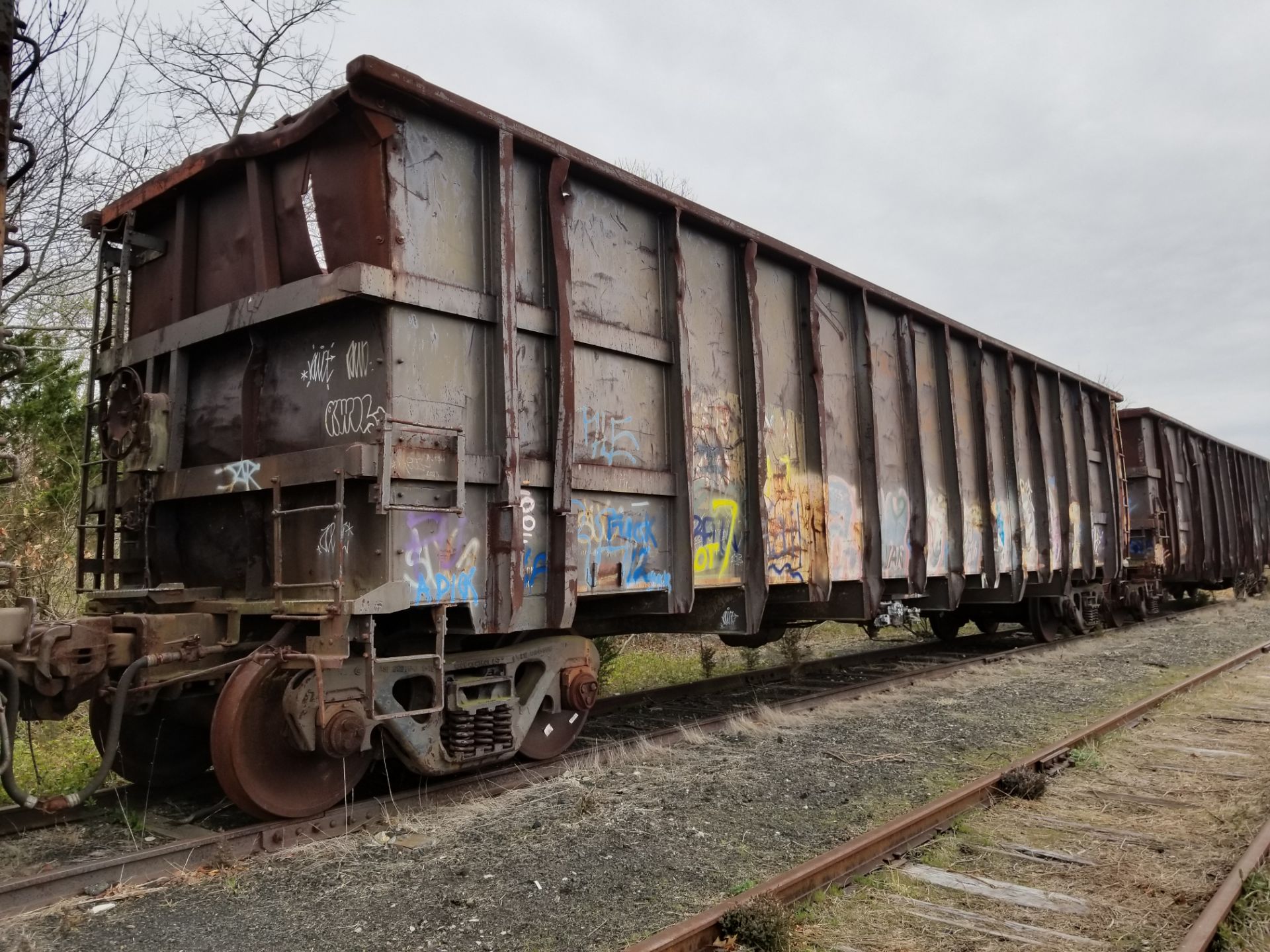 LOT 7- (X 5) HIGH-SIDED GONDOLA RAIL CARS (CAPE MAY, NJ) (7-1) SRXX 4174 HIGH-SIDED GONDOLA RAIL - Image 15 of 20