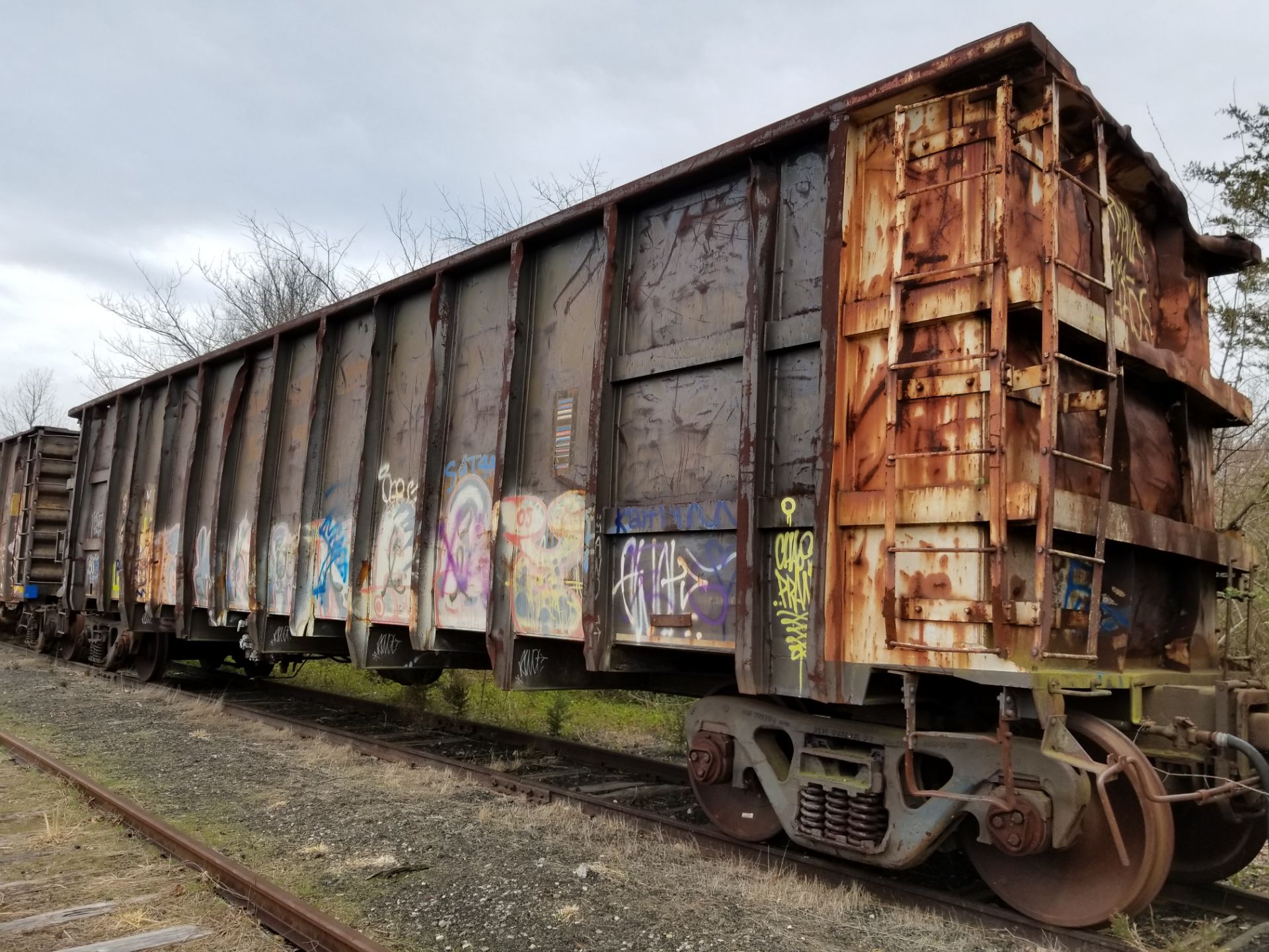 LOT 7- (X 5) HIGH-SIDED GONDOLA RAIL CARS (CAPE MAY, NJ) (7-1) SRXX 4174 HIGH-SIDED GONDOLA RAIL - Image 16 of 20