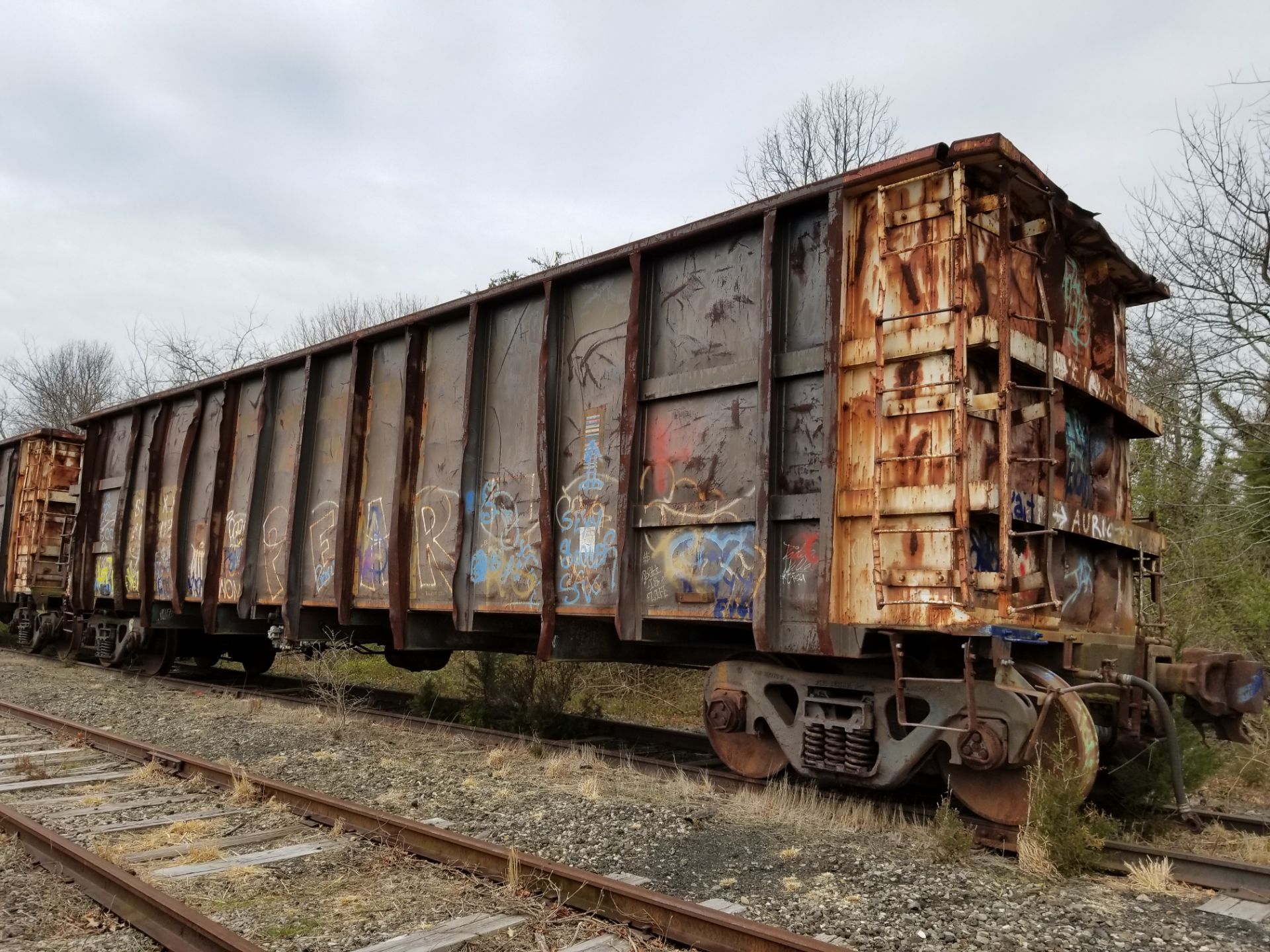 LOT 7- (X 5) HIGH-SIDED GONDOLA RAIL CARS (CAPE MAY, NJ) (7-1) SRXX 4174 HIGH-SIDED GONDOLA RAIL - Image 19 of 20