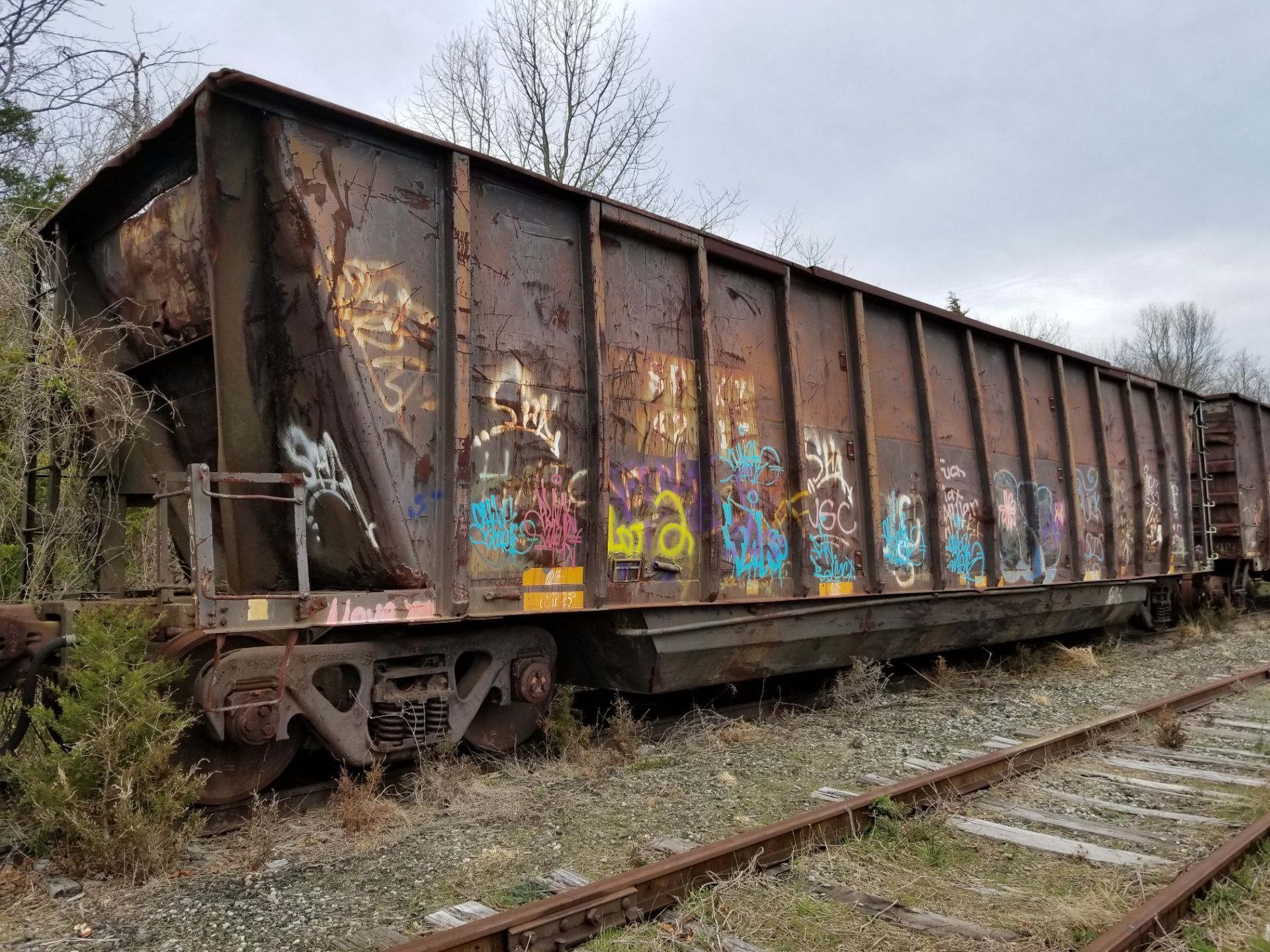 LOT 2 - (X 6) BATH TUB BELLY GONDOLA RAIL CARS (CAPE MAY, NJ) (2-1) SRXX 4207 BATH TUB BELLY GONDOLA - Image 15 of 23