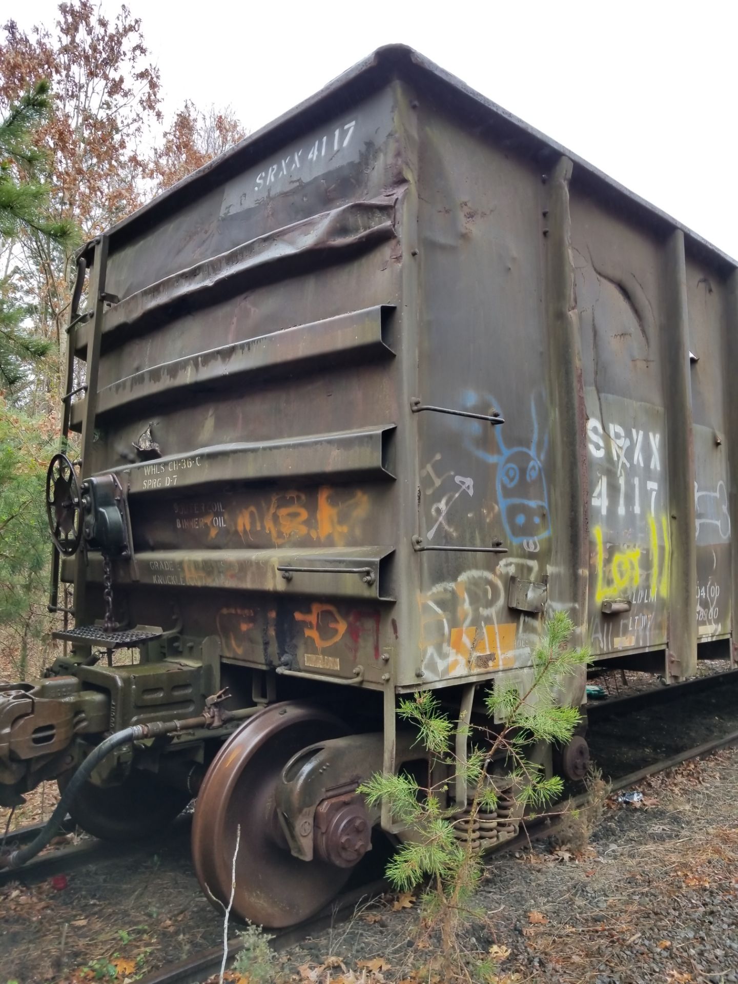 LOT 11 - (X 6) HIGH-SIDED GONDOLA RAIL CARS (DENNISVILLE, NJ) (11-1) 1984 SRXX 4130 HIGH-SIDED - Image 11 of 29