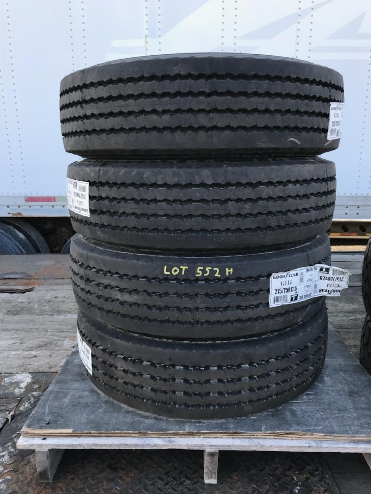 (4) NEW GOODYEAR 215/75R17.5 TIRES