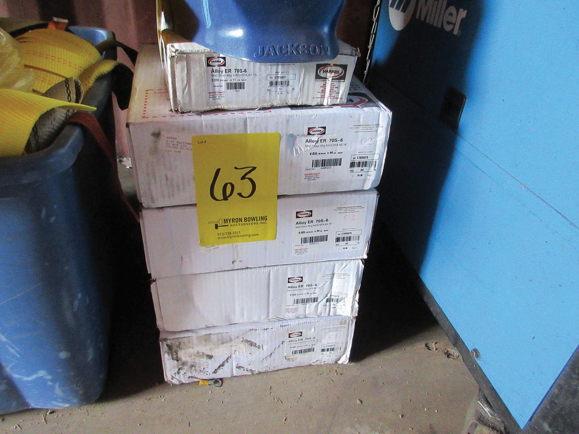 BOXES OF HARRIS ER-706 WELDING WIRE (X5)