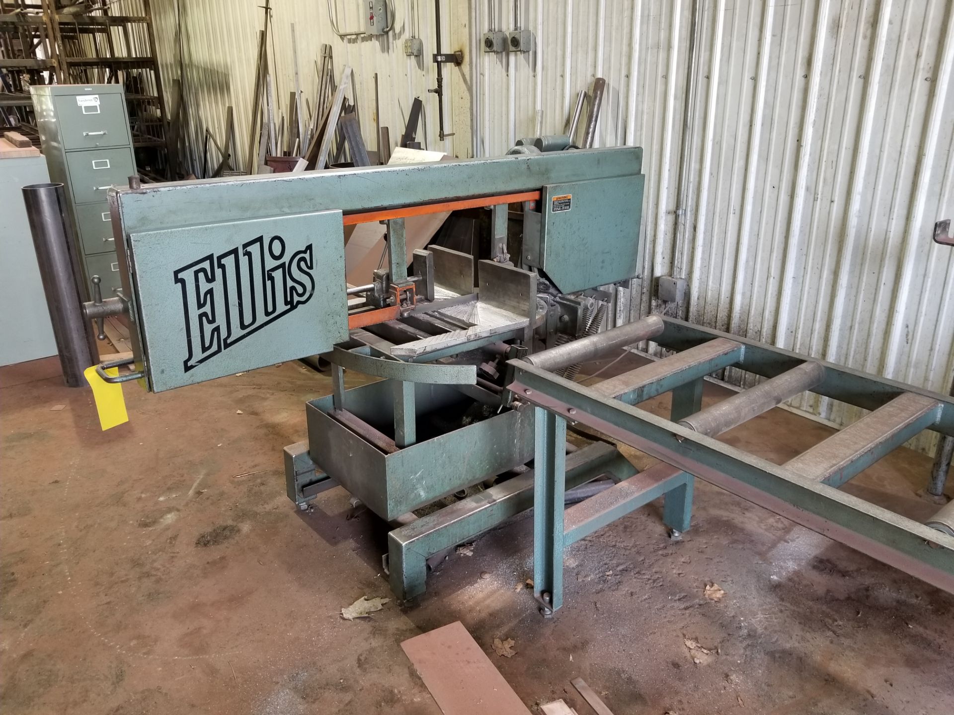 ELLIS HORIZONTAL BANDSAW, S/N- 0051027, 11'' ROUND SAWING CAPACITY AT 90-DEGREE, SWIVEL FOR MITRE - Image 3 of 3