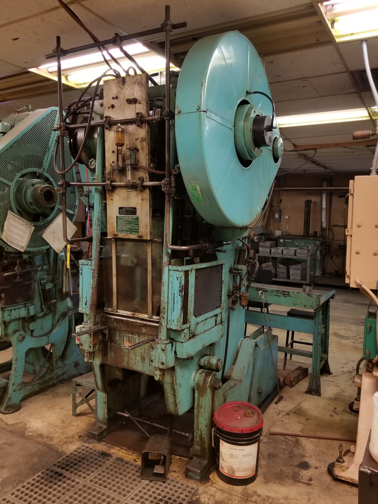 BLISS 45-TON ROLLING KEY CLUTCH OBI PRESS, BACK GEARED, S/N HP45920 (MANSFIELD, PA) - Image 5 of 6