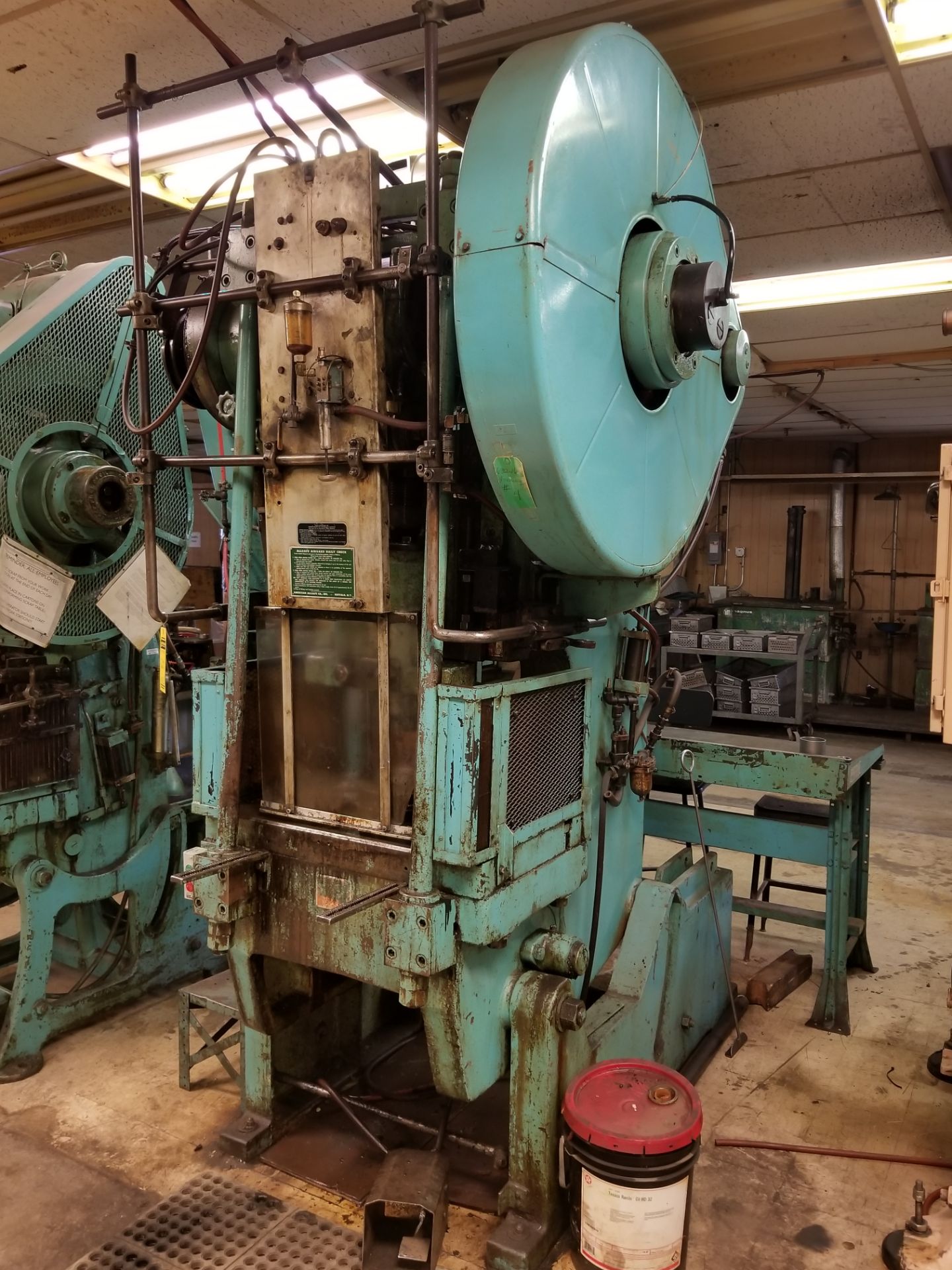 BLISS 45-TON ROLLING KEY CLUTCH OBI PRESS, BACK GEARED, S/N HP45920 (MANSFIELD, PA) - Image 4 of 6