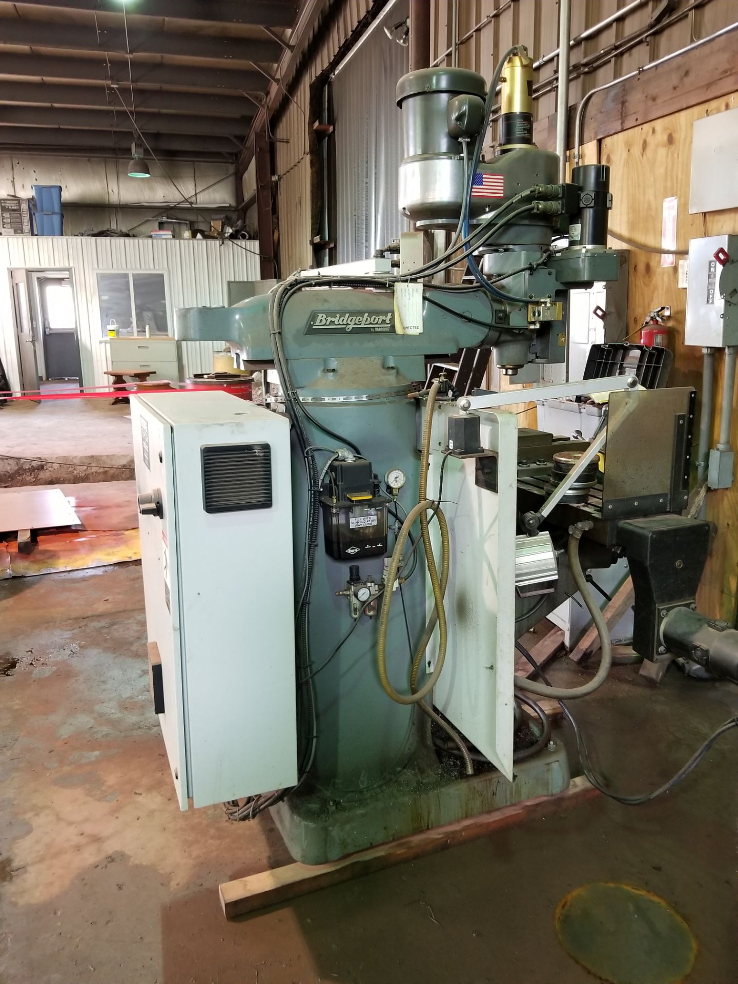 BRIDGEPORT CNC 3-AXIS VERTICAL MILL, S/N HDNG0714Z, 9'' X 49'' TABLE, BRIDGEPORT EZ PLUS CONTROL