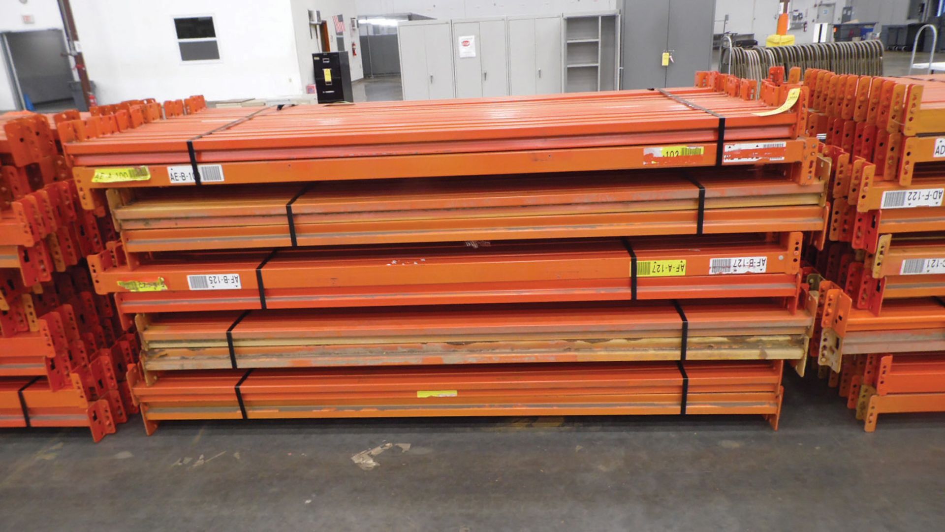 (150) 3'' X 96'' PALLET RACKING HORIZONTAL BEAMS