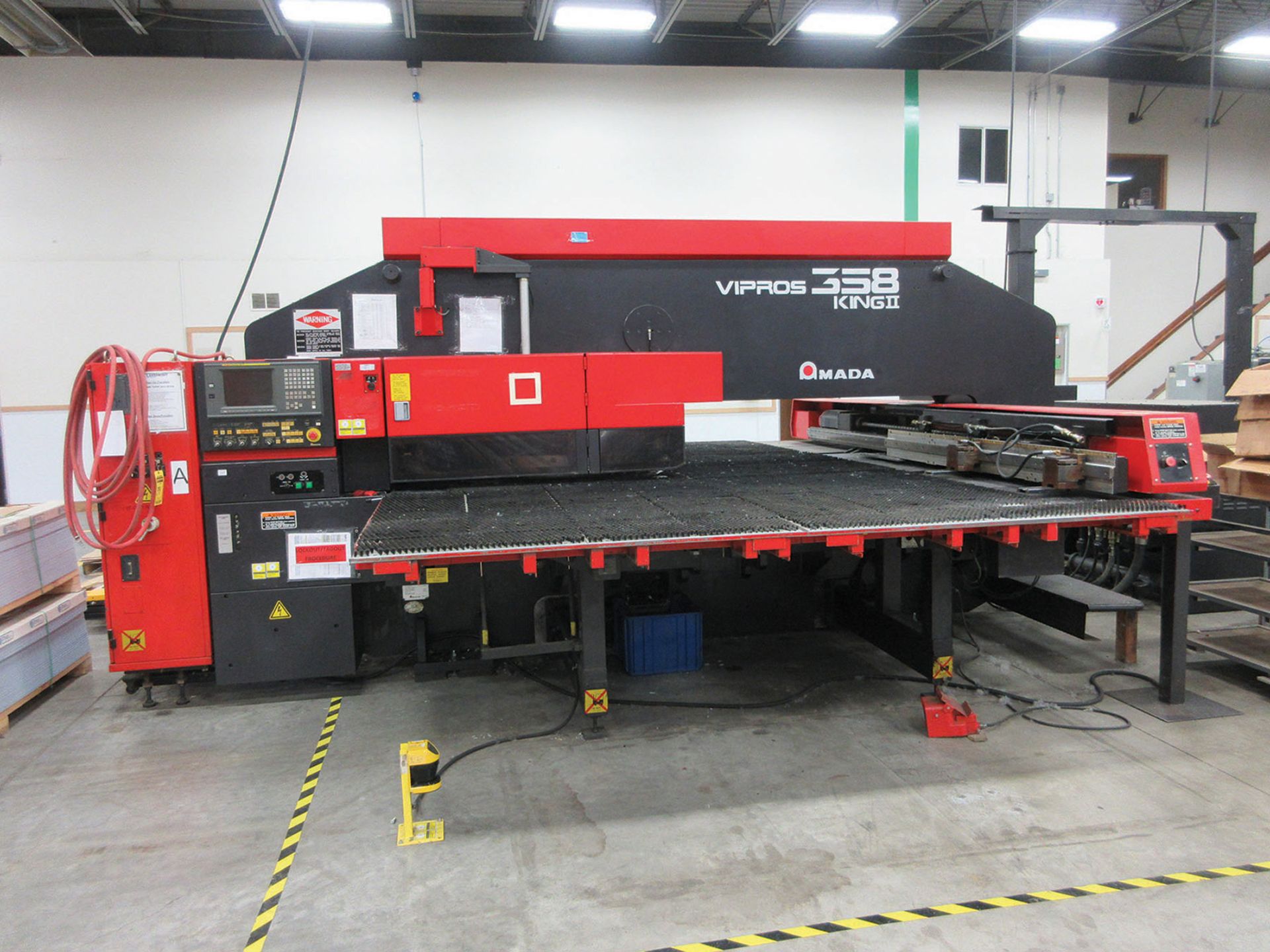 2000 AMADA VIPROS 358 KING II 30-TON TURRET PUNCH; 58-TURRET STATIONS, MODEL VIPROS358K, S/N